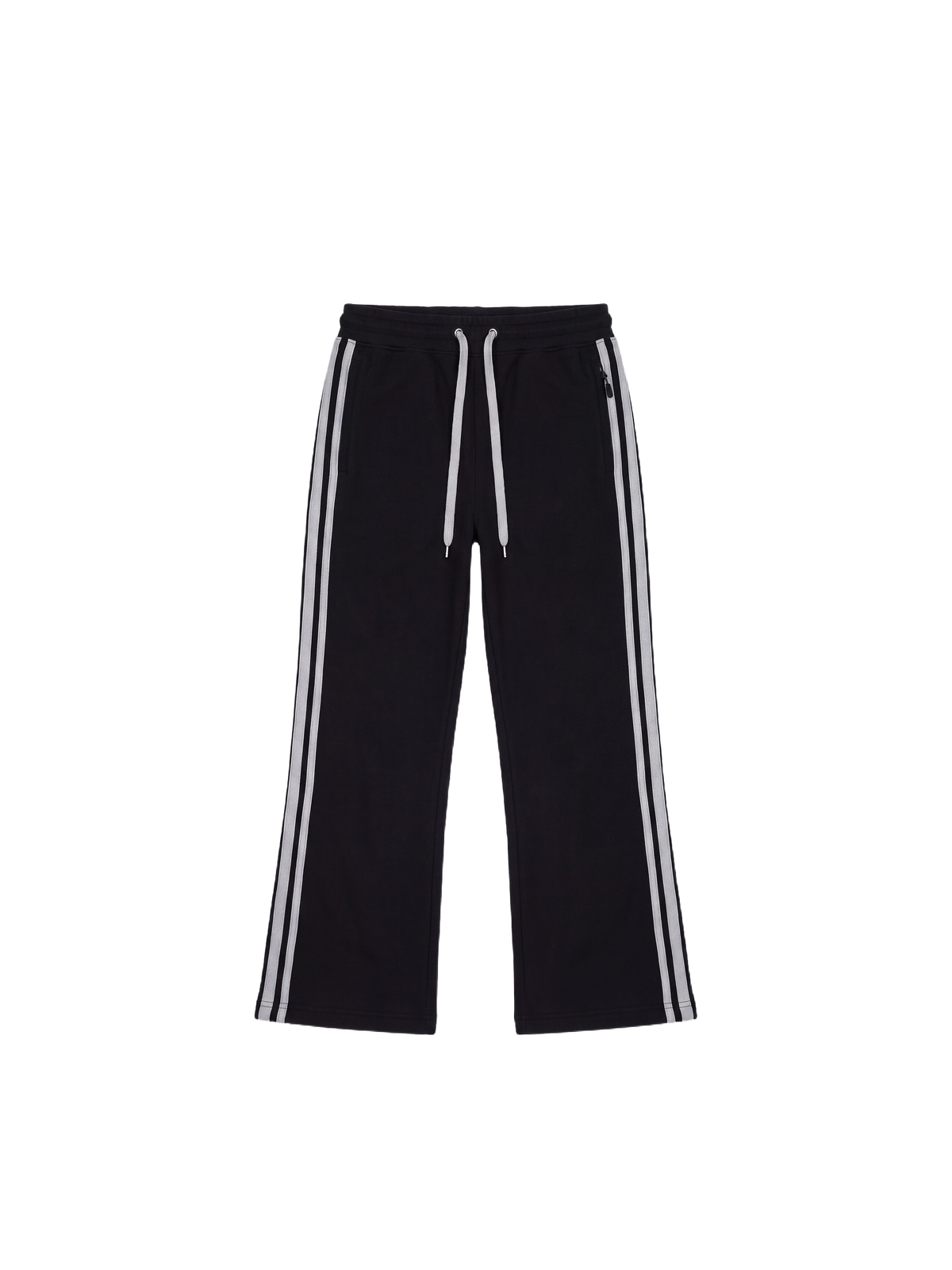 Denim-effect joggingbroek van fleece Zwart – 1