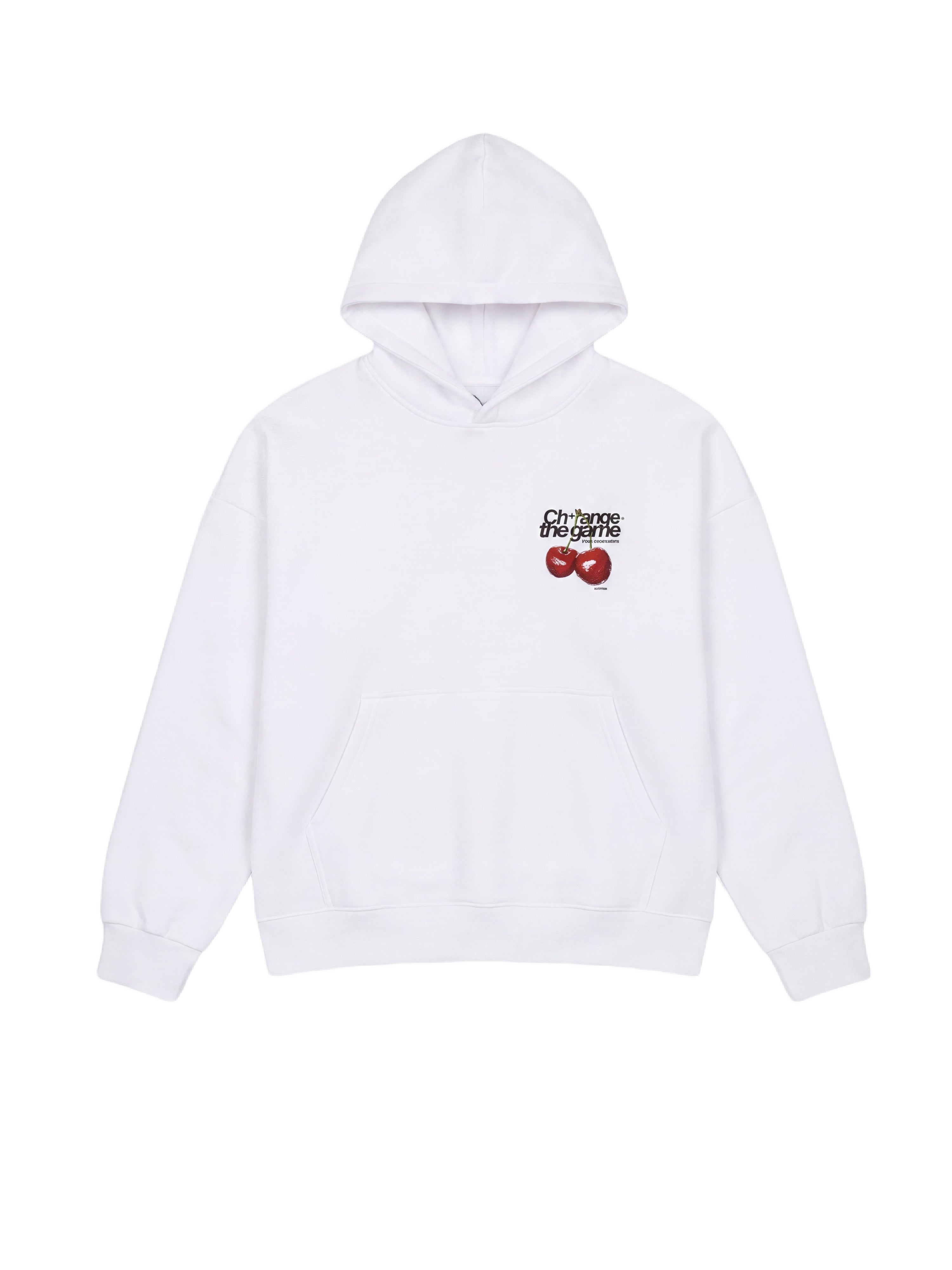 Sudadera con capucha estampada de cerezas-6