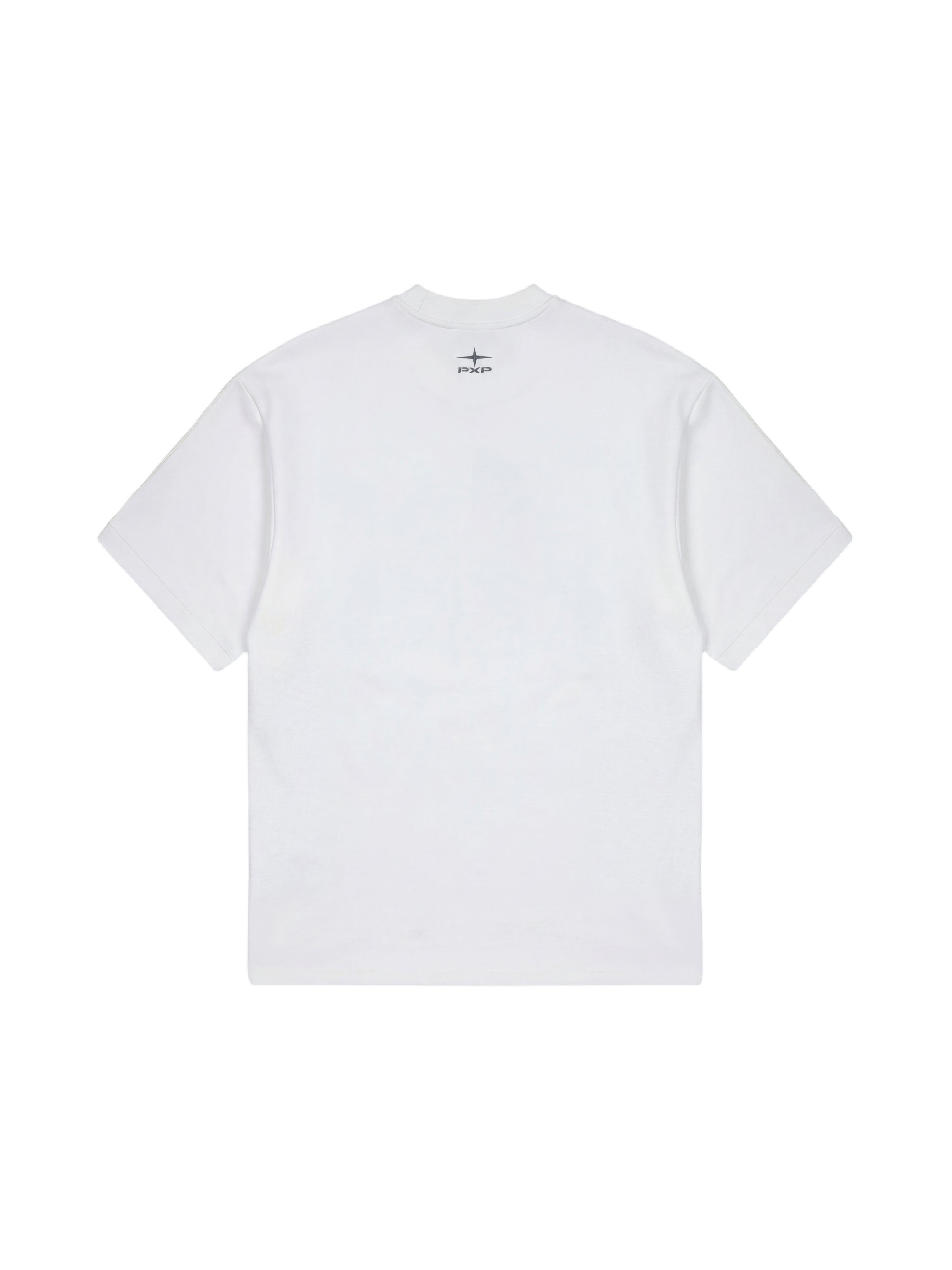 Bi-material T-shirt with crochet pocket-10