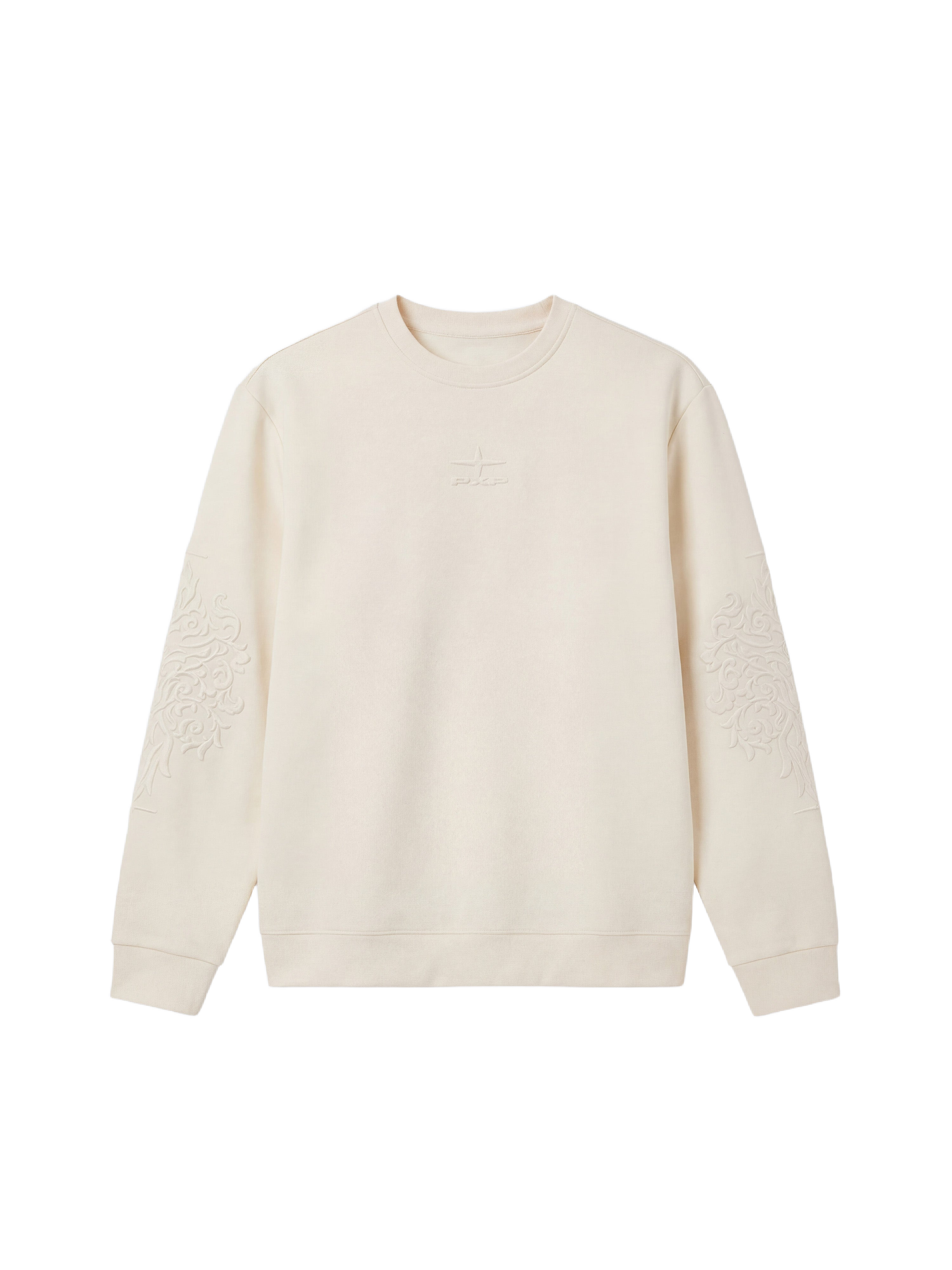 Bluza z okrągłym dekoltem z tłoczeniem-6
