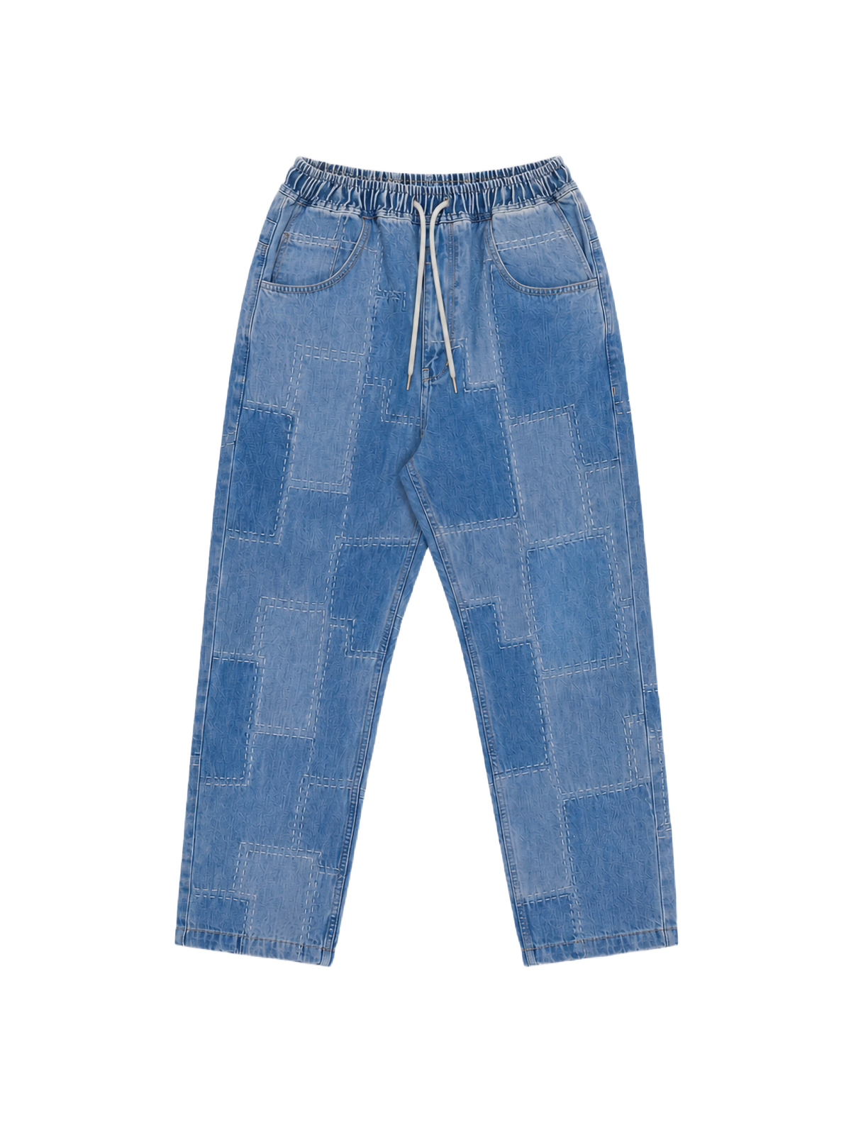 Jean Patchwork Wash Bleu – 6