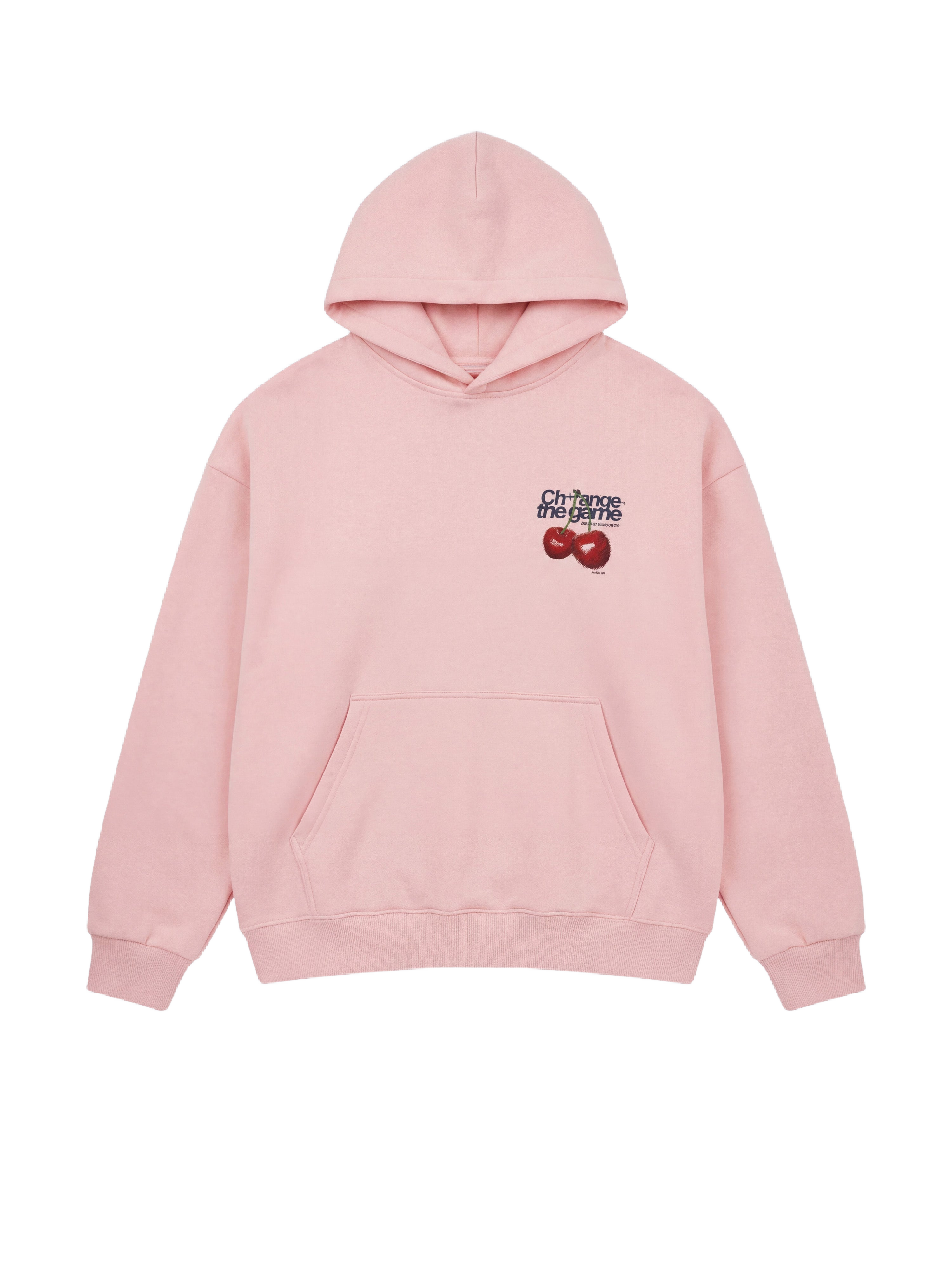 Sudadera con capucha estampada de cerezas-6