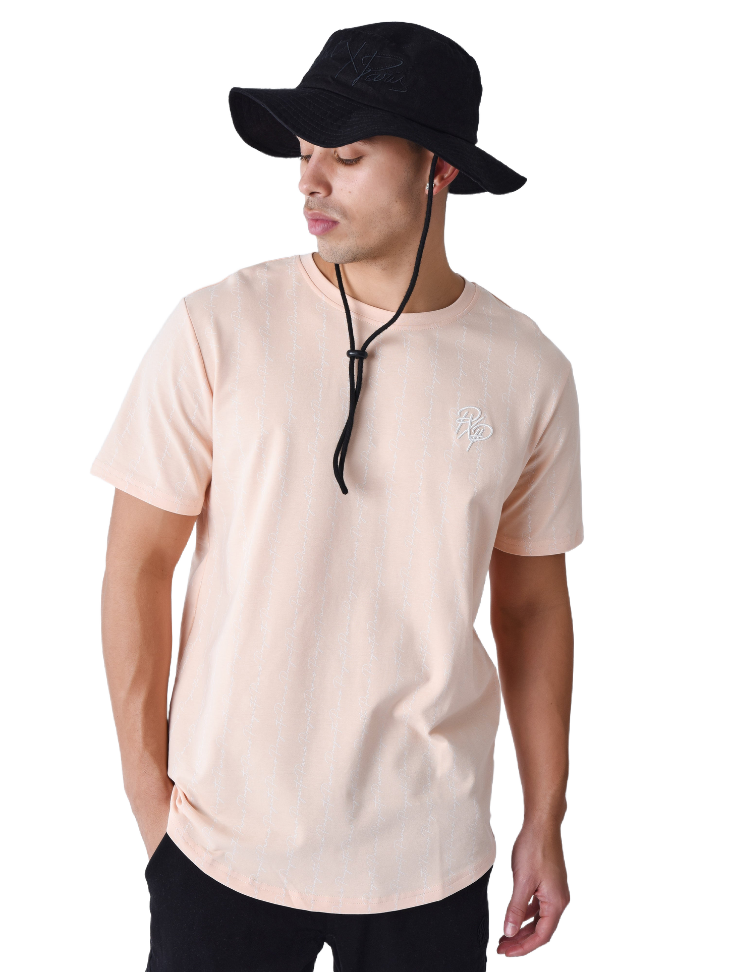 tee-shirt-imprime-ink-drip-pale-peach-modelshot