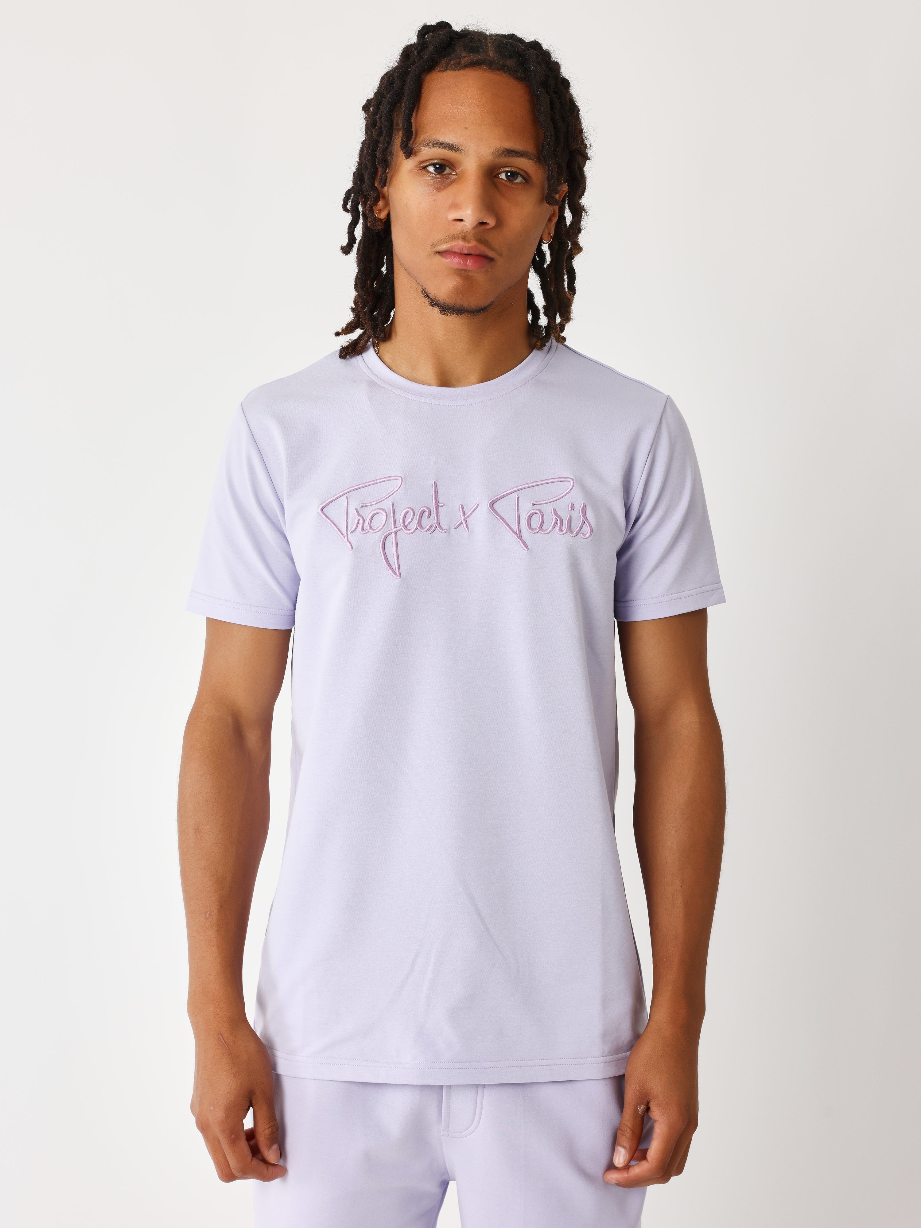 Basic Signature embroidered T-shirt-1