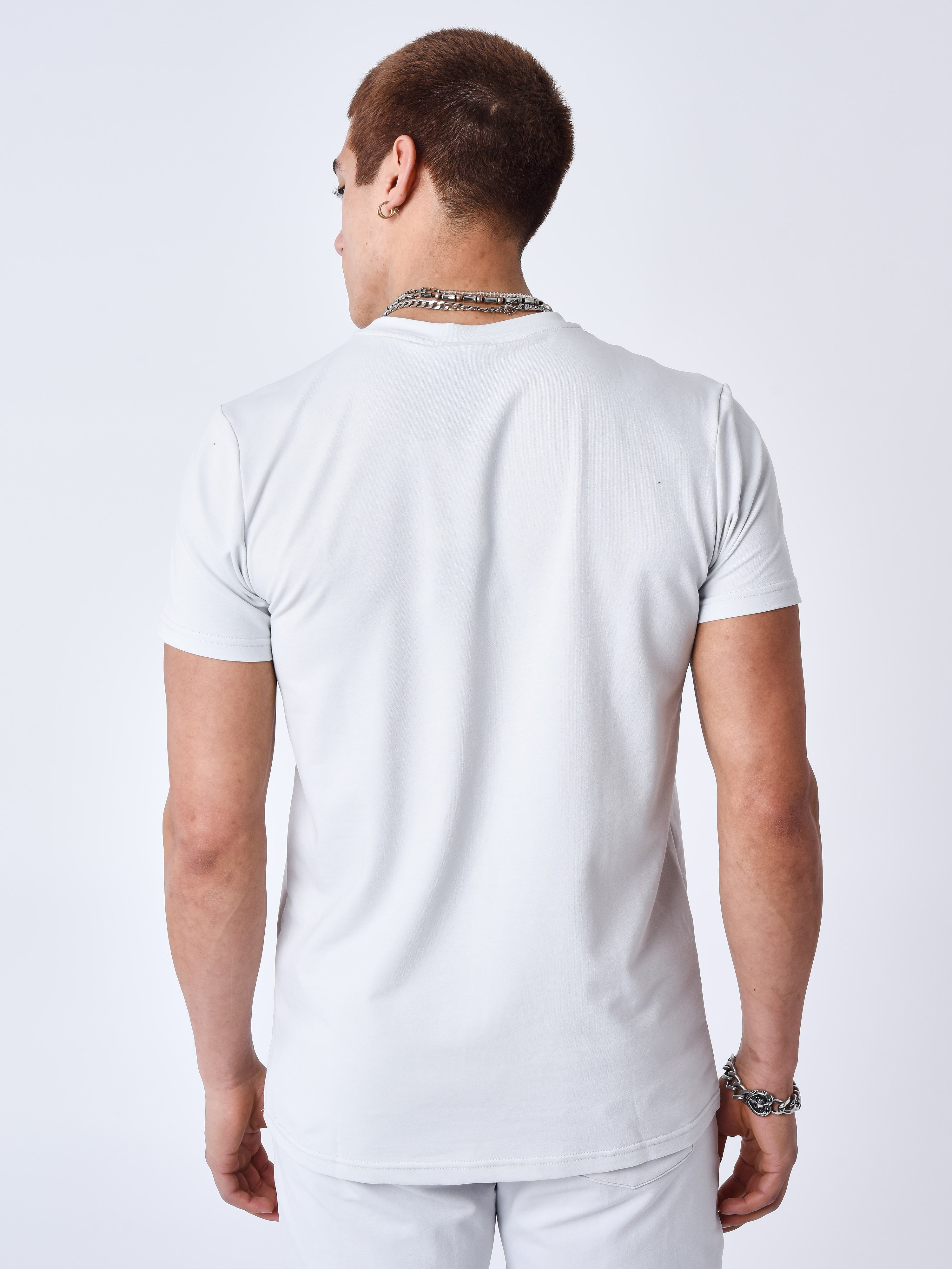 T-shirt basic Signature borduring-2