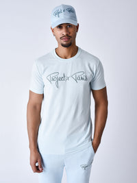 Basic T-Shirt mit Signature Stickerei