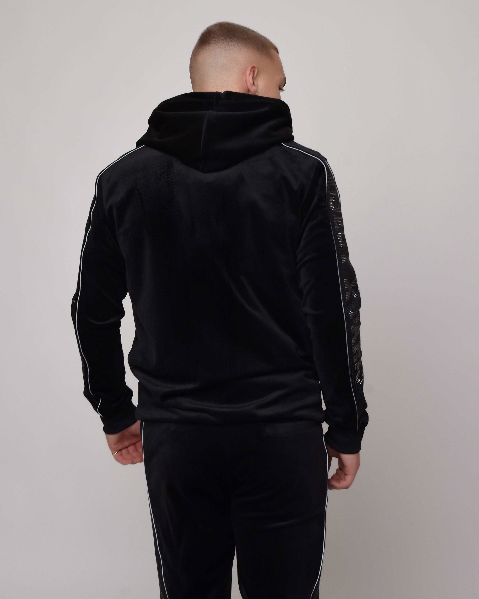 Hoodie met strass logoband-2