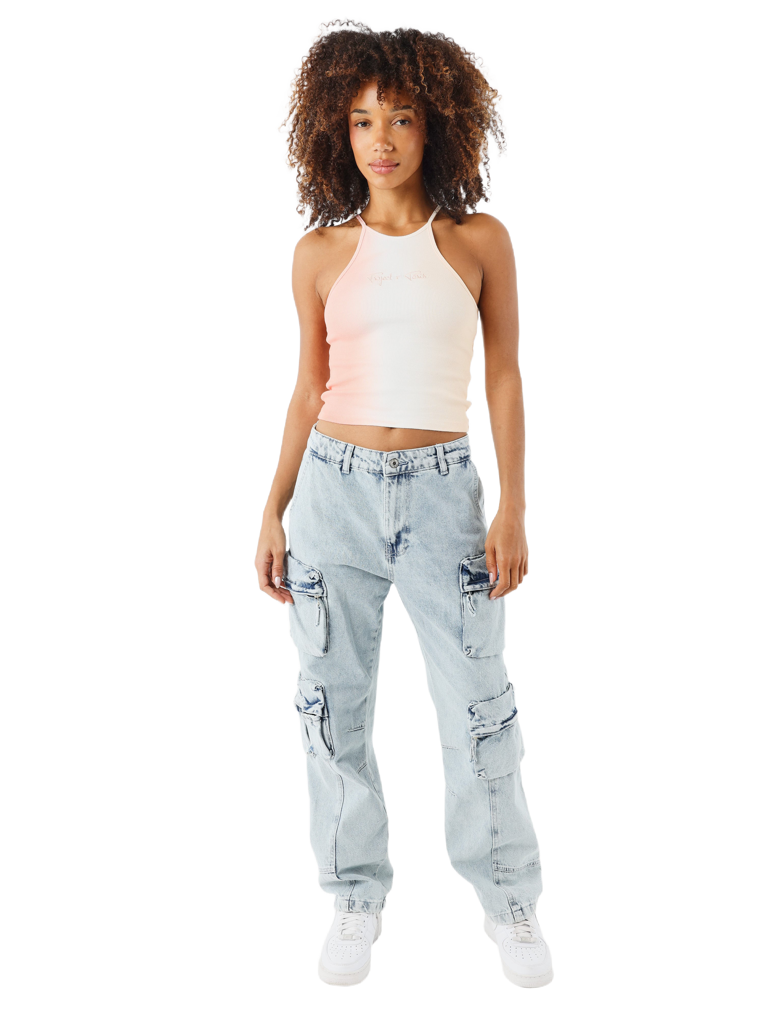 Crop top med gradient-3