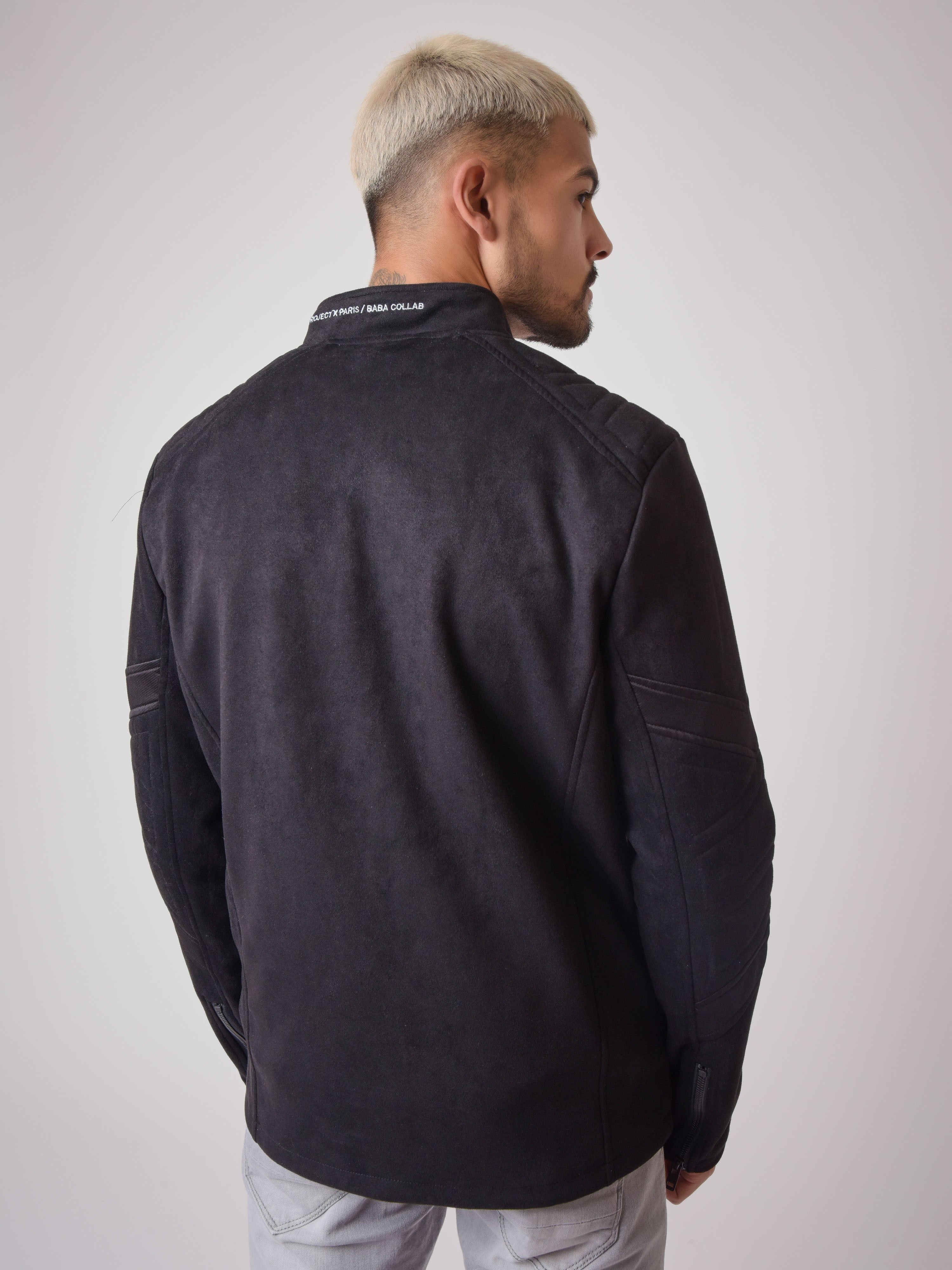 Suede effect biker style Perfecto 