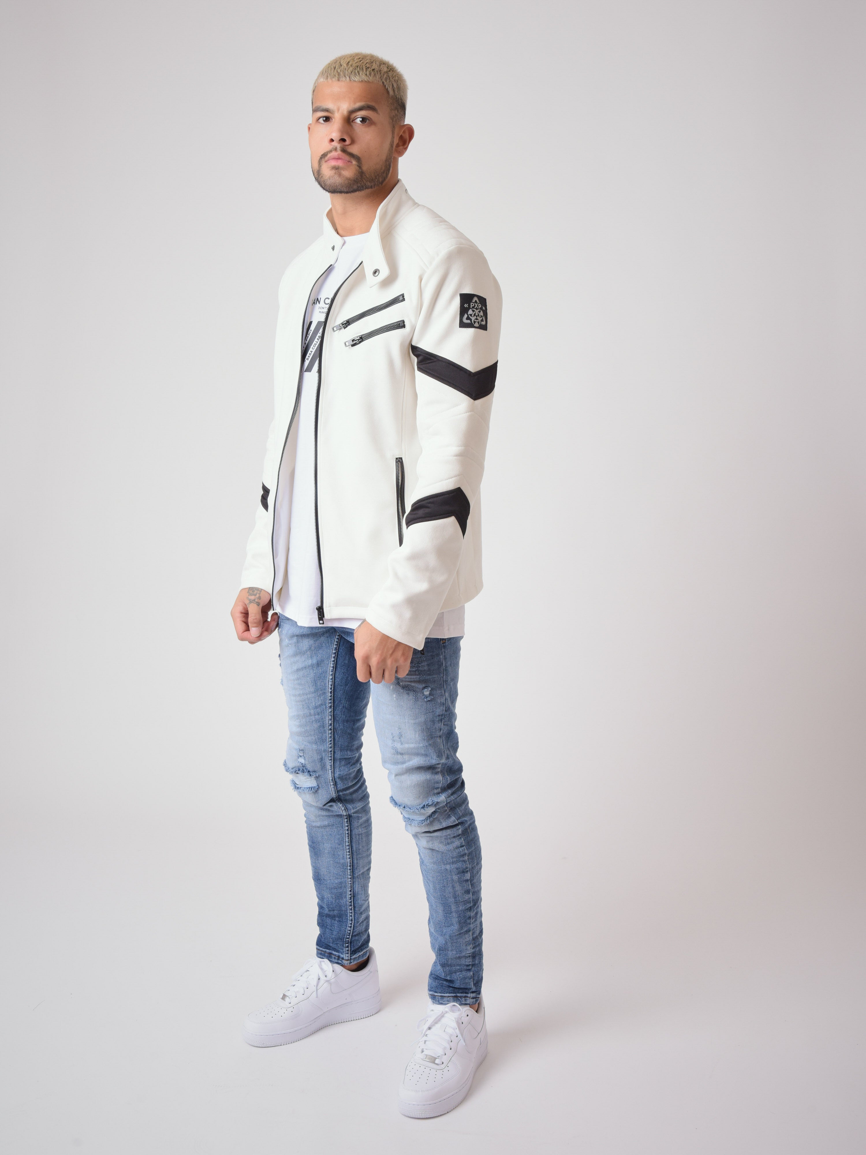 Suede effect biker style Perfecto 