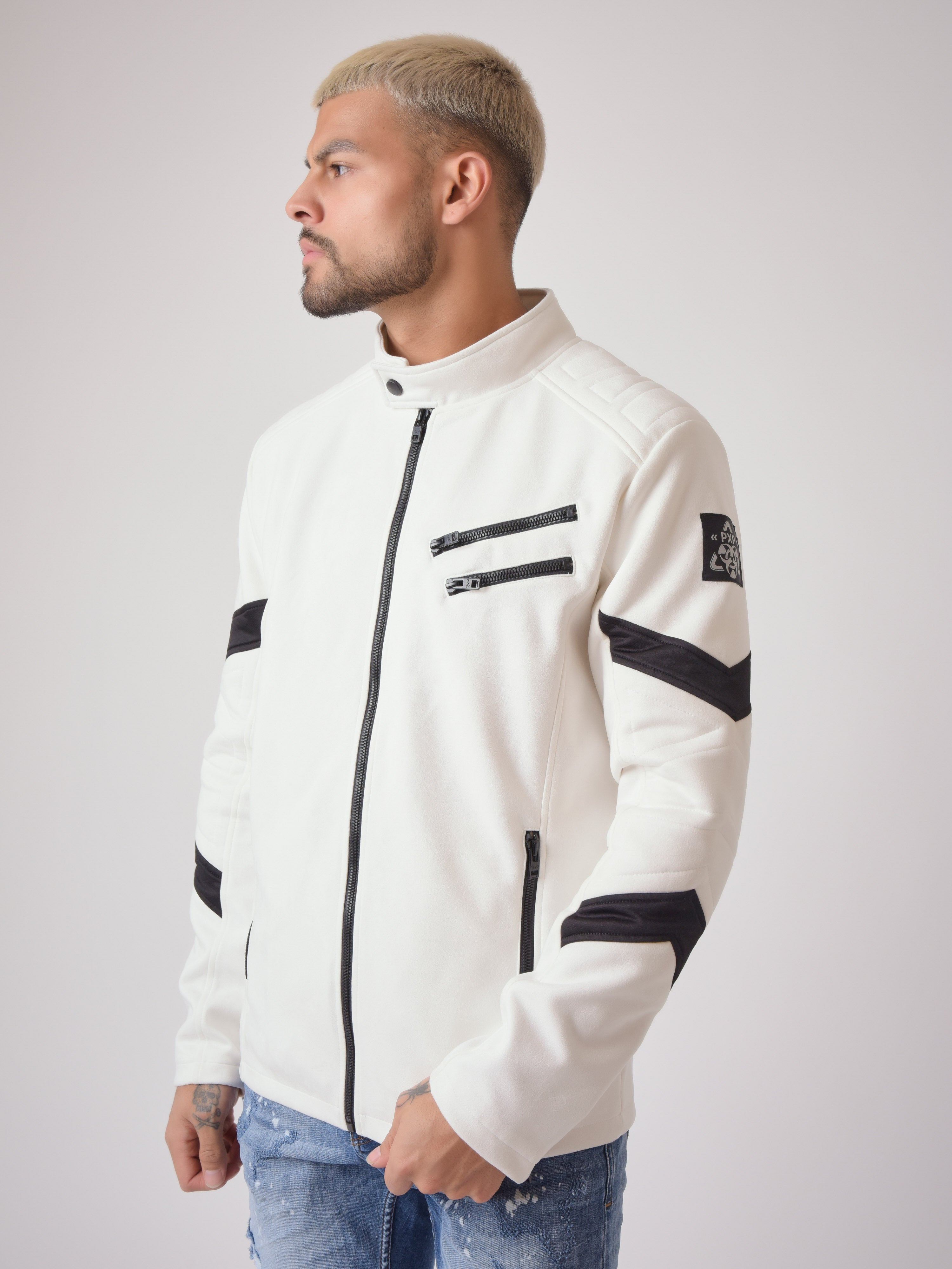 Suede effect biker style Perfecto 