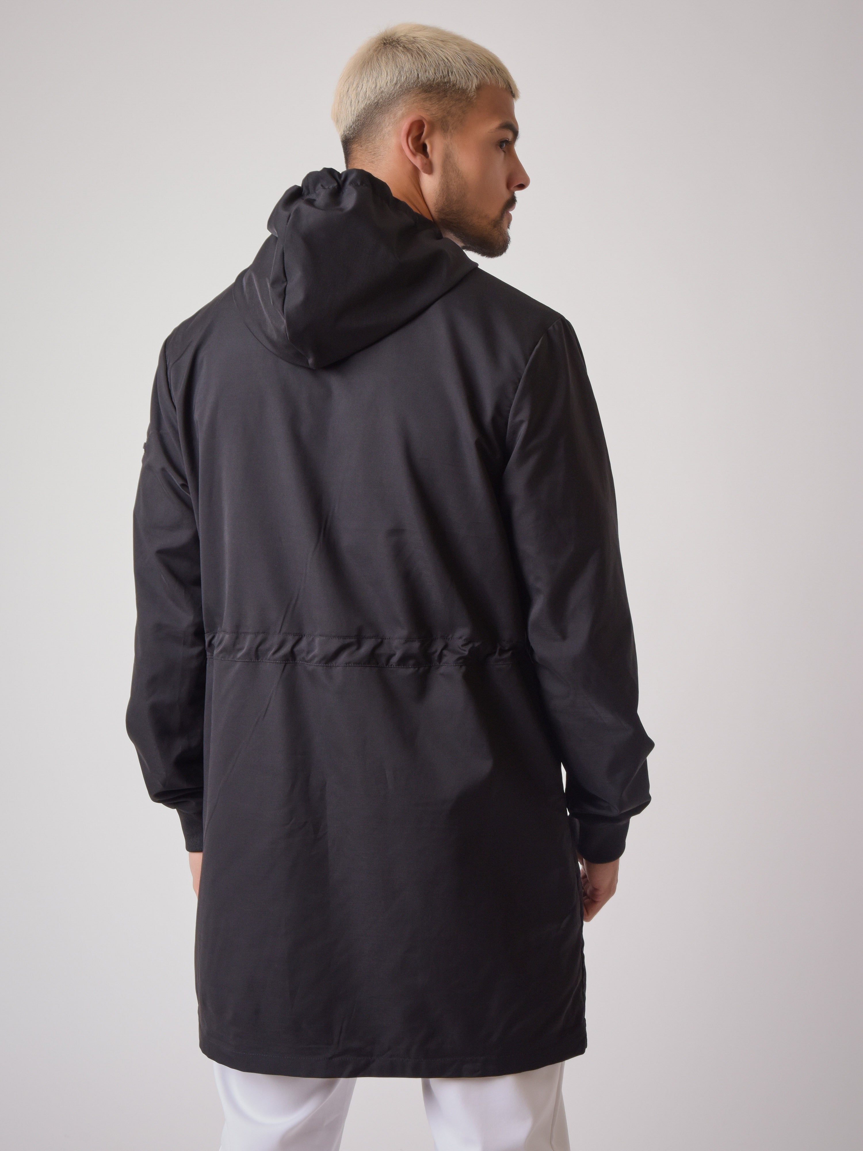 Coupe vent long black & white "Baba Collab"-7