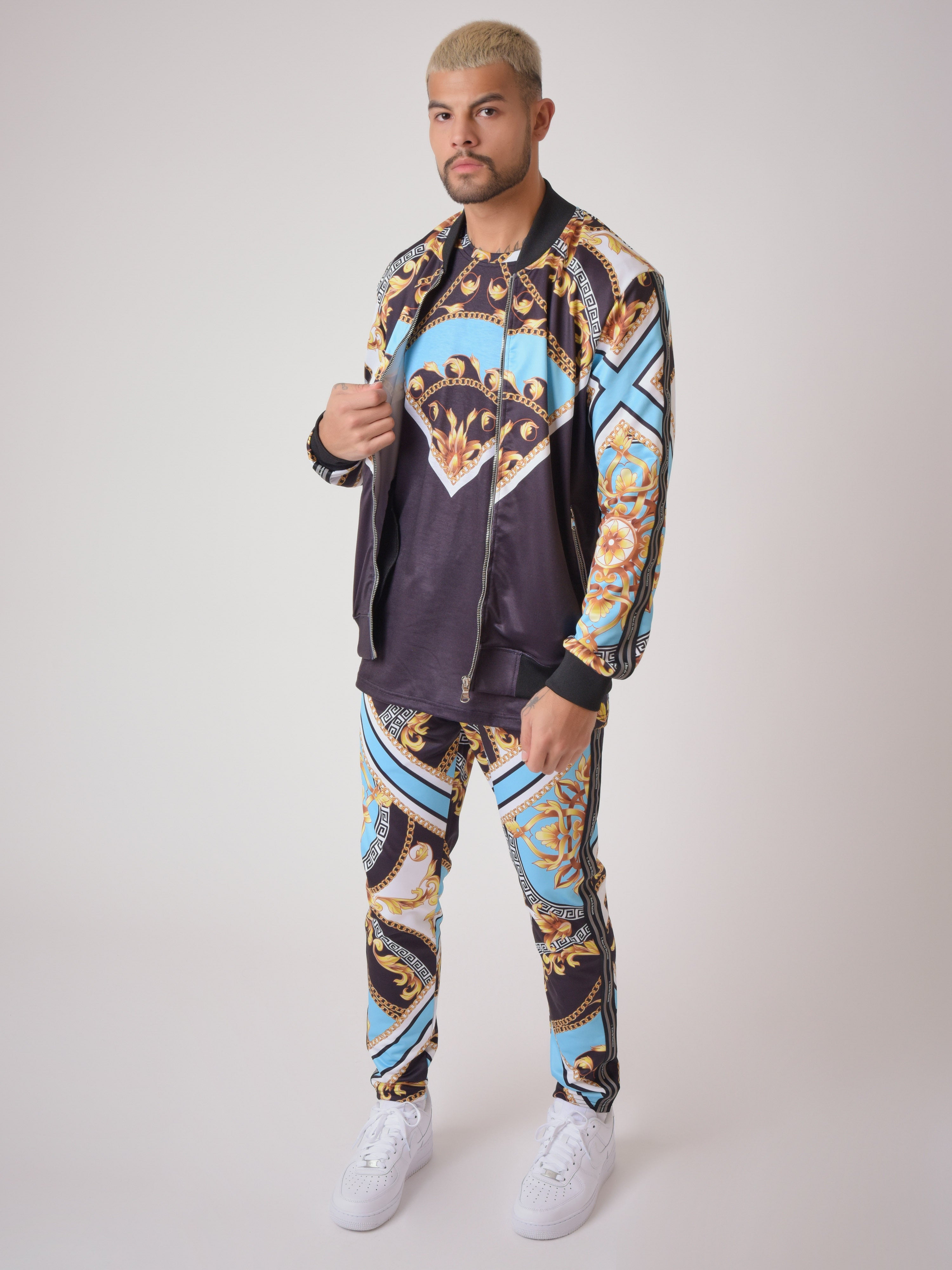 Bomberjacke mit Barockmuster 