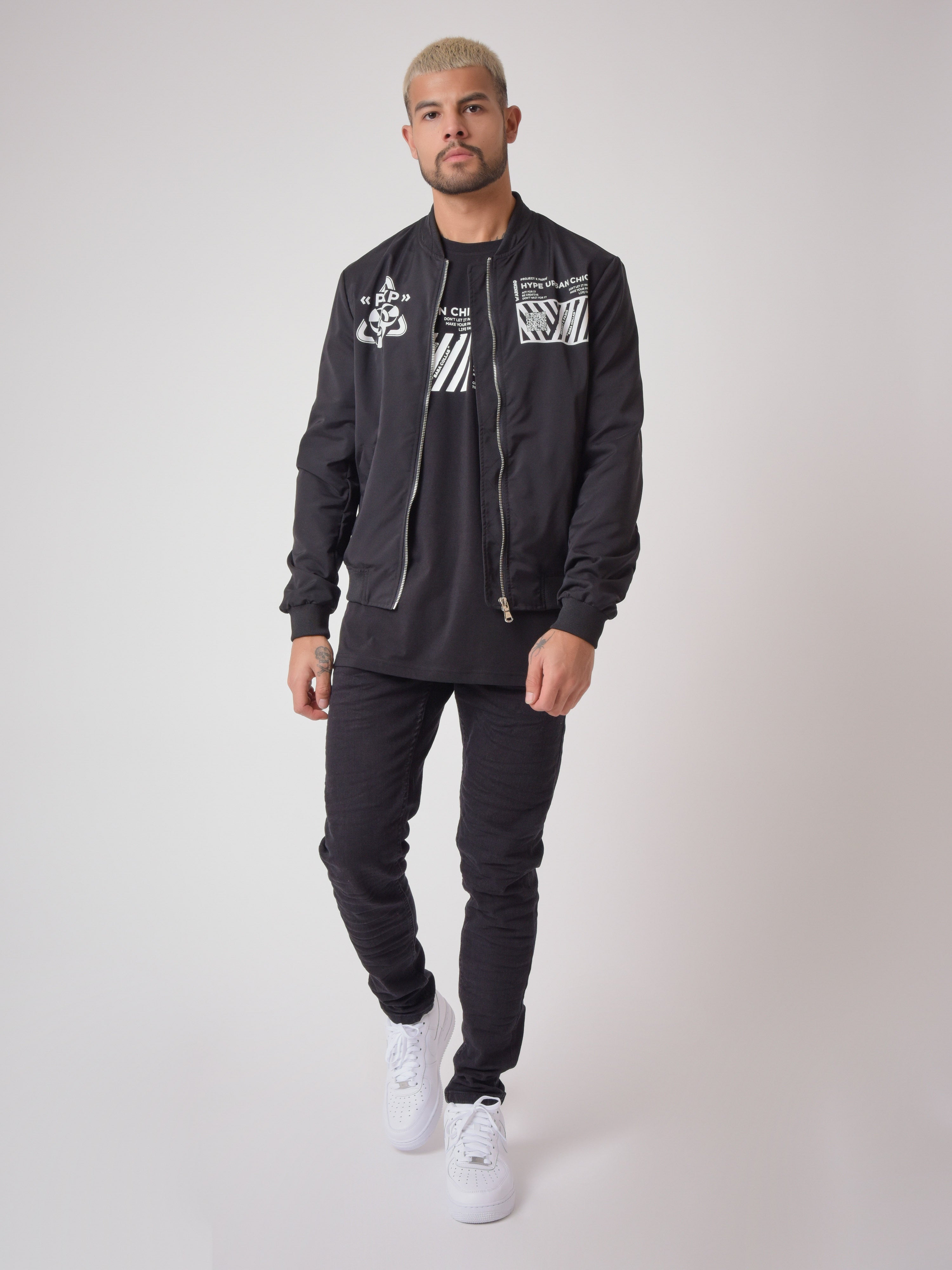 Teddy collar jacket with 