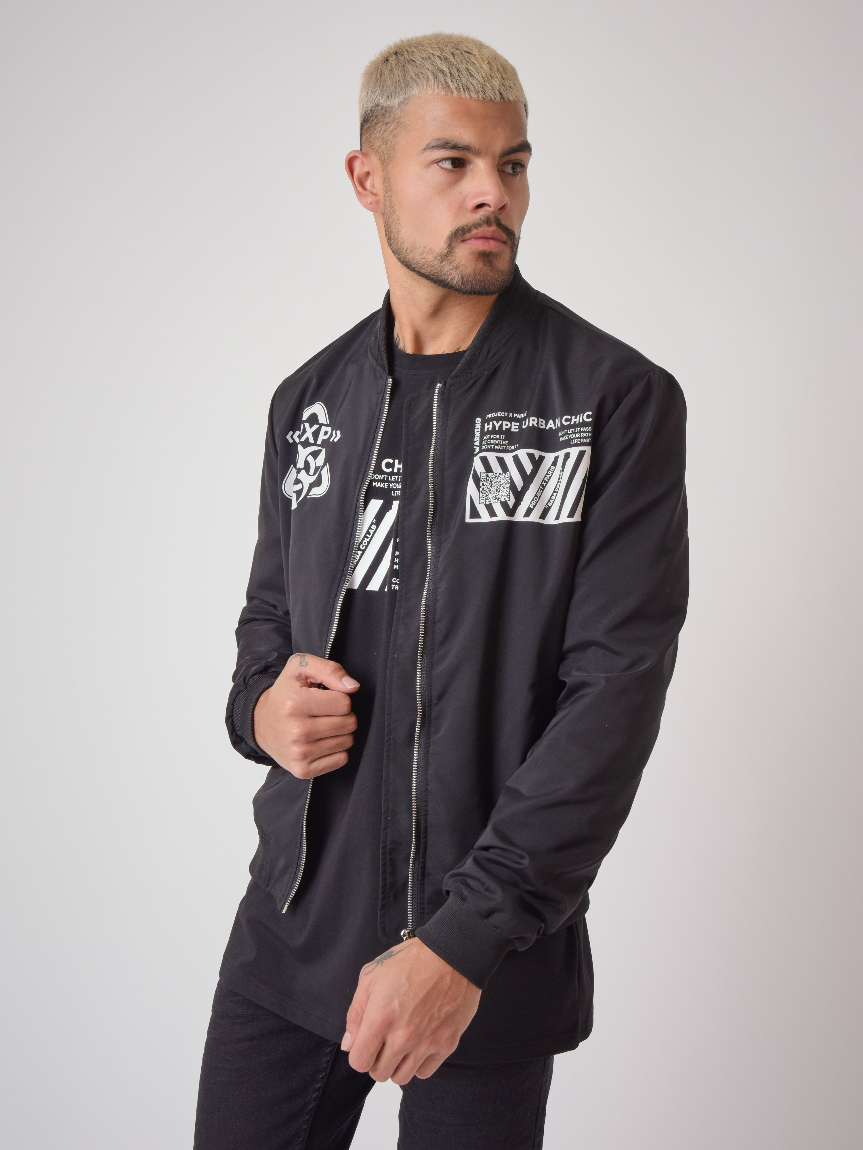 Teddy collar jacket with 