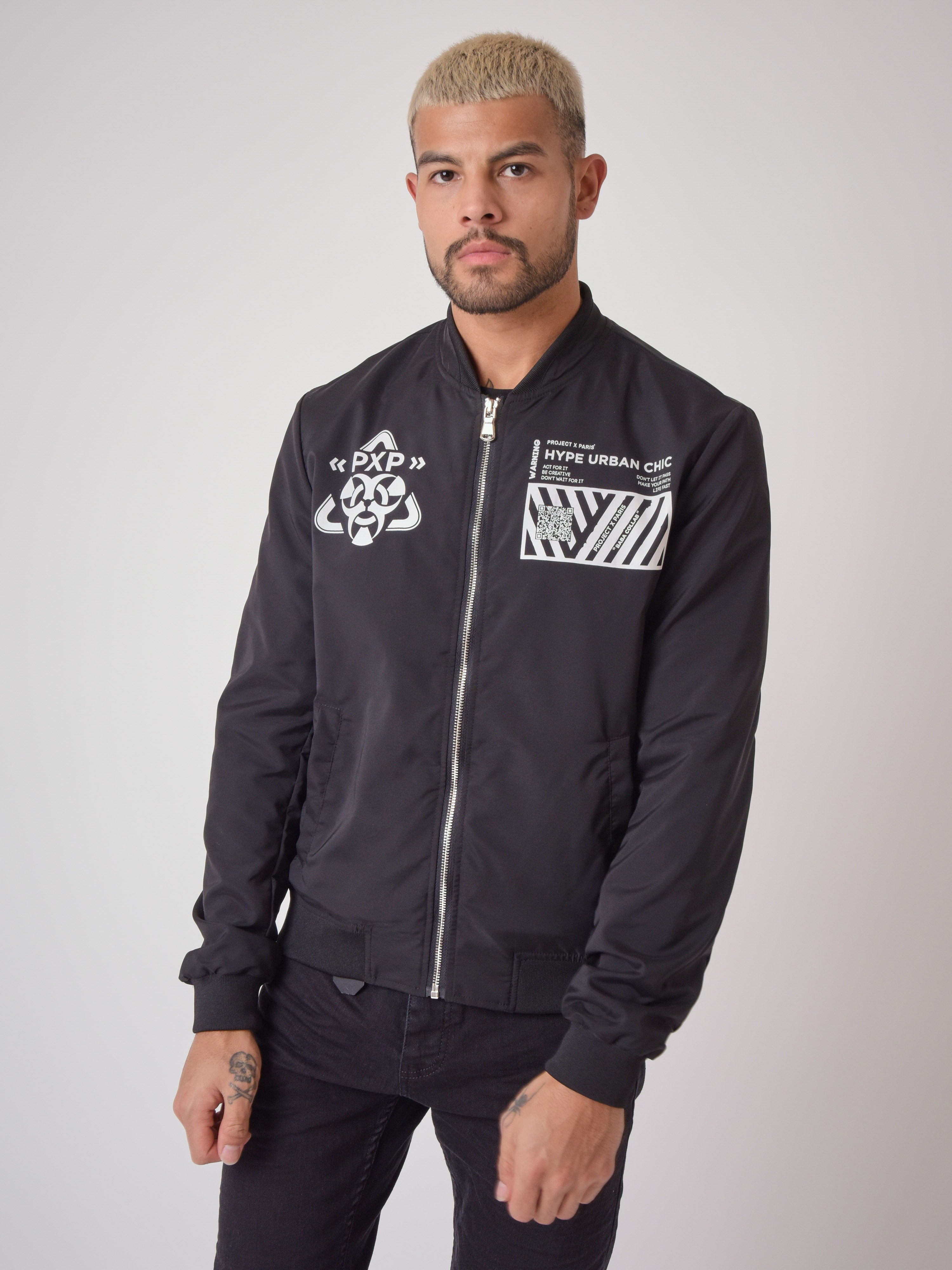 Teddy collar jacket with 