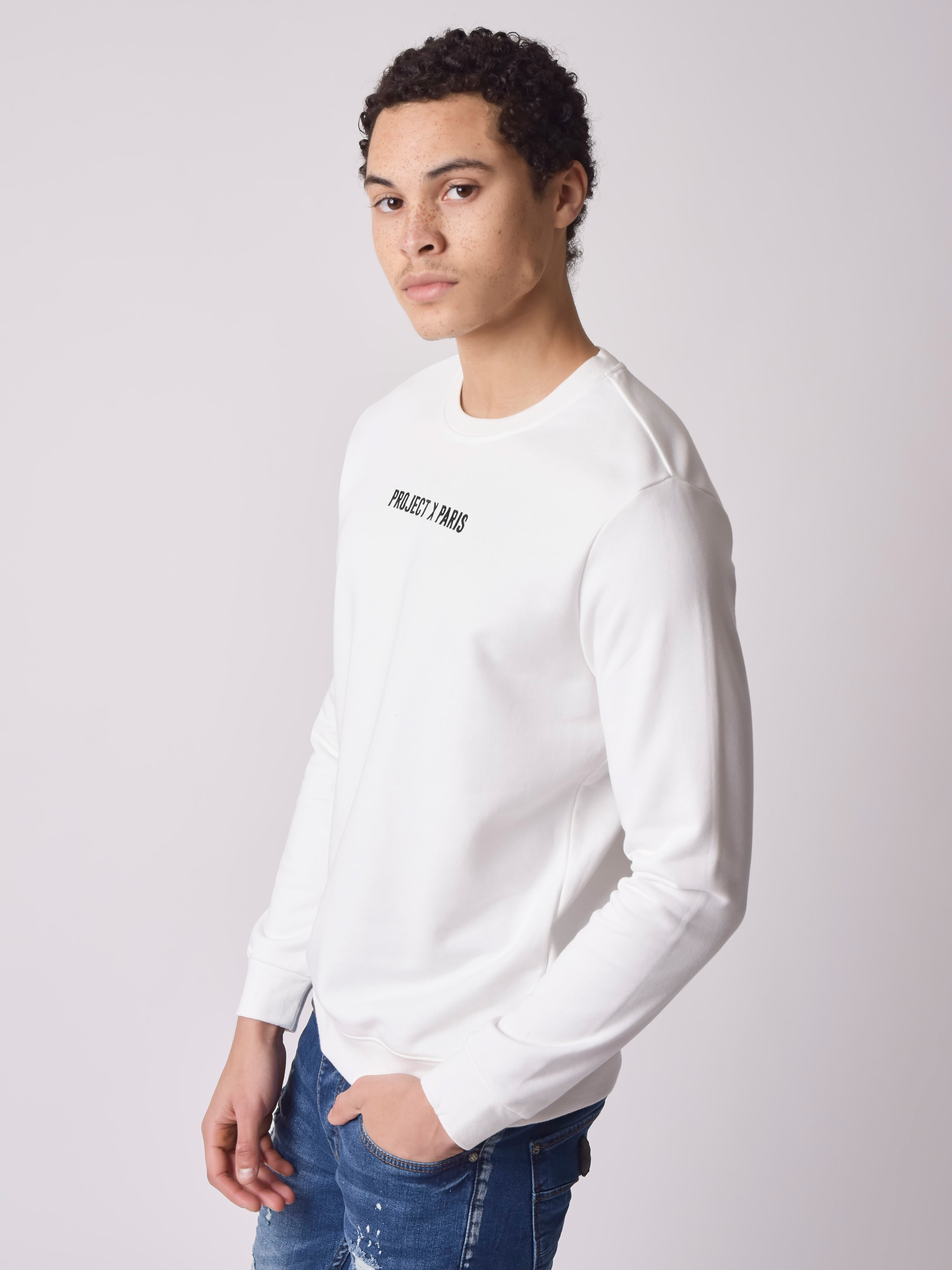 Basic logo broderet sweatshirt-3