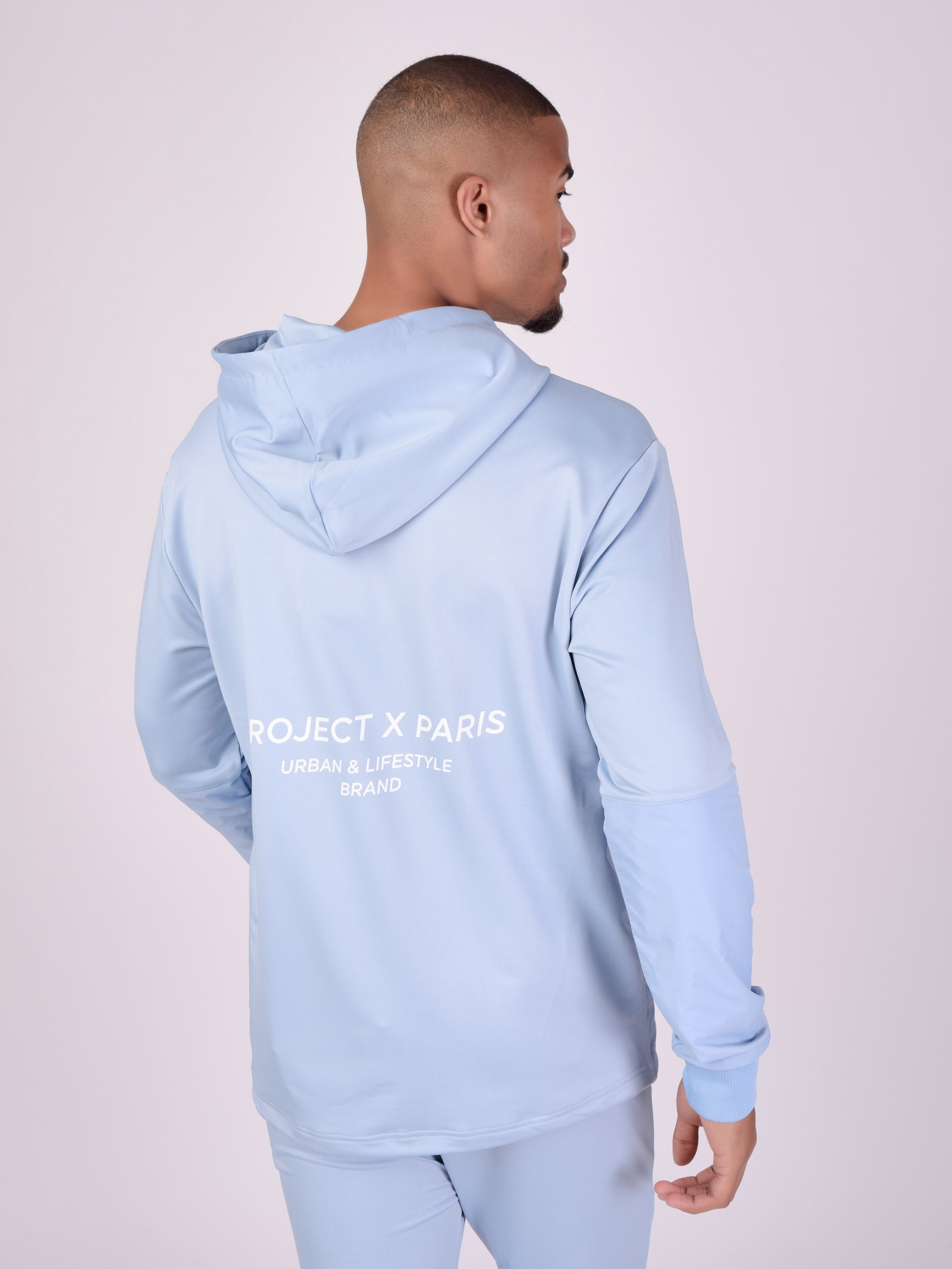 Sweat à Capuche bi-matière-4
