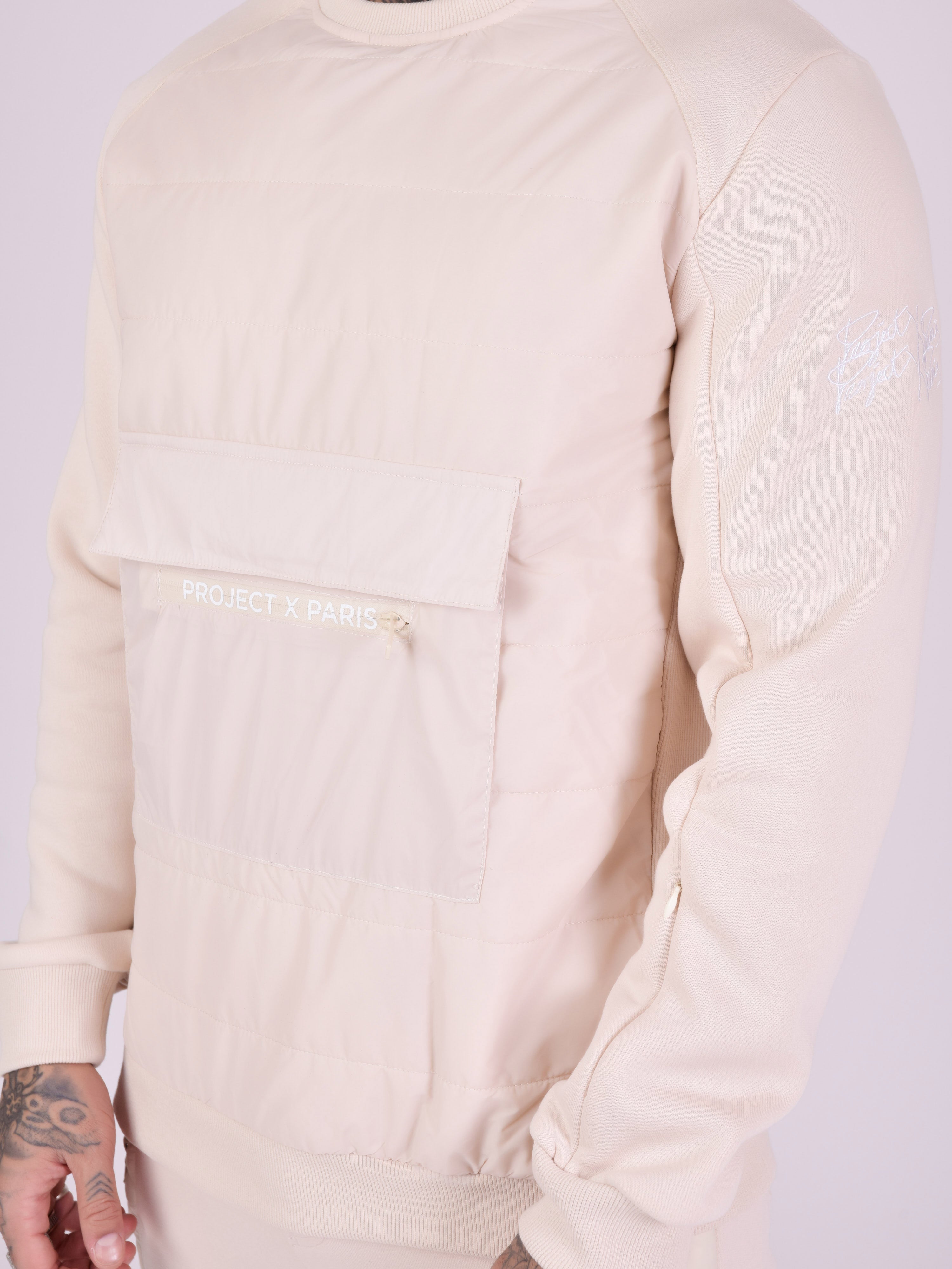 Sweat matelassage avec poche-6