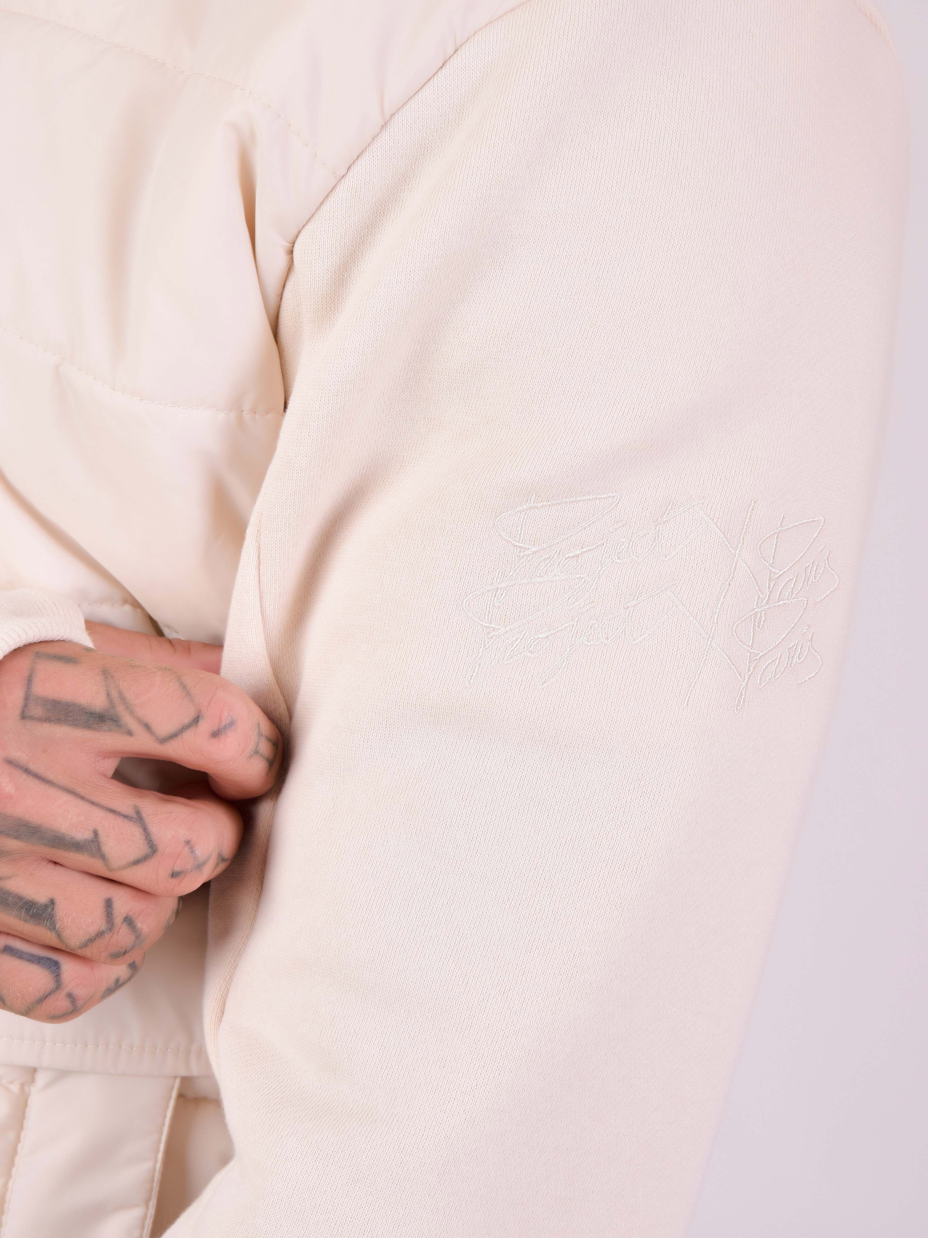 Veste à capuche bi-matière-6