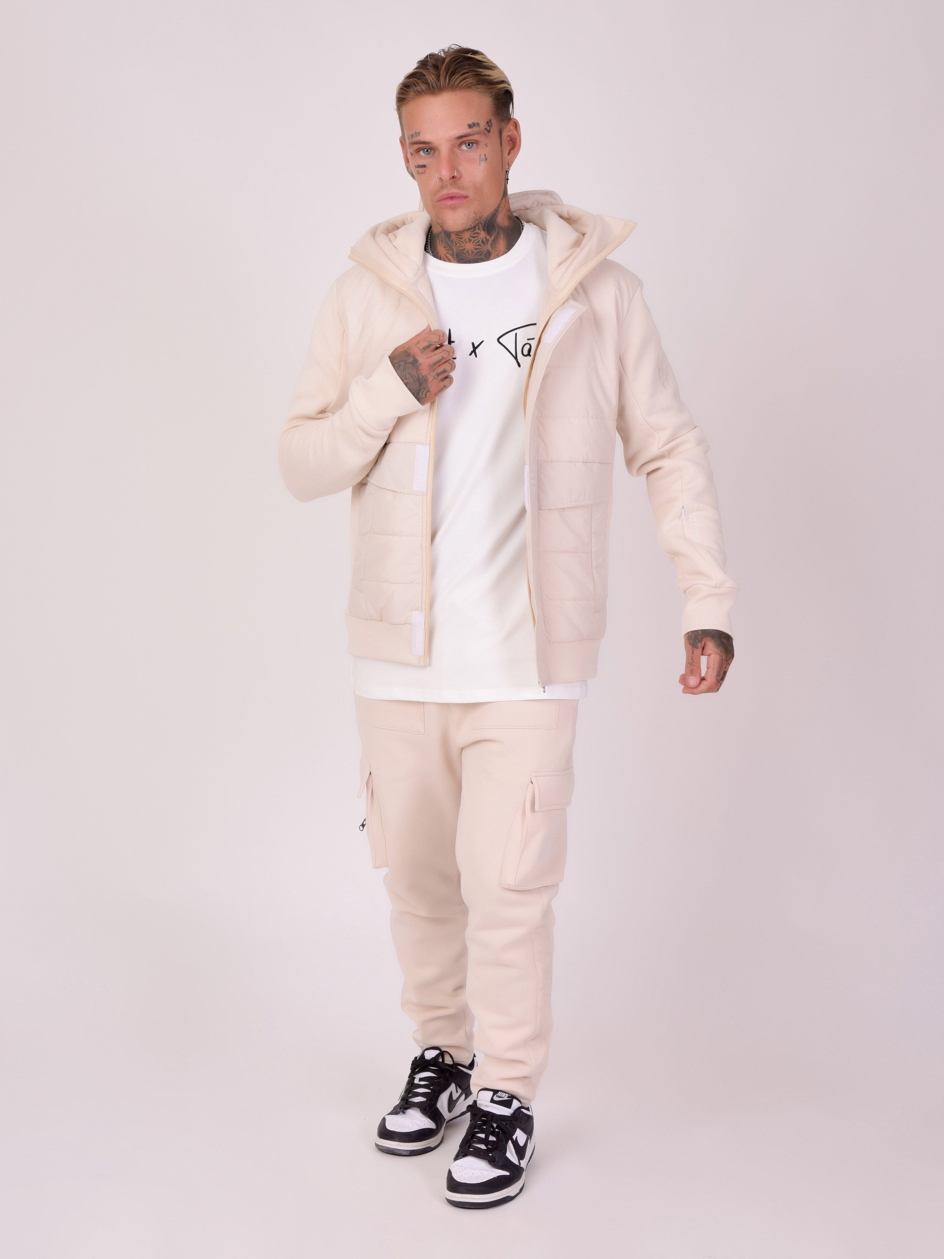 Veste à capuche bi-matière-3