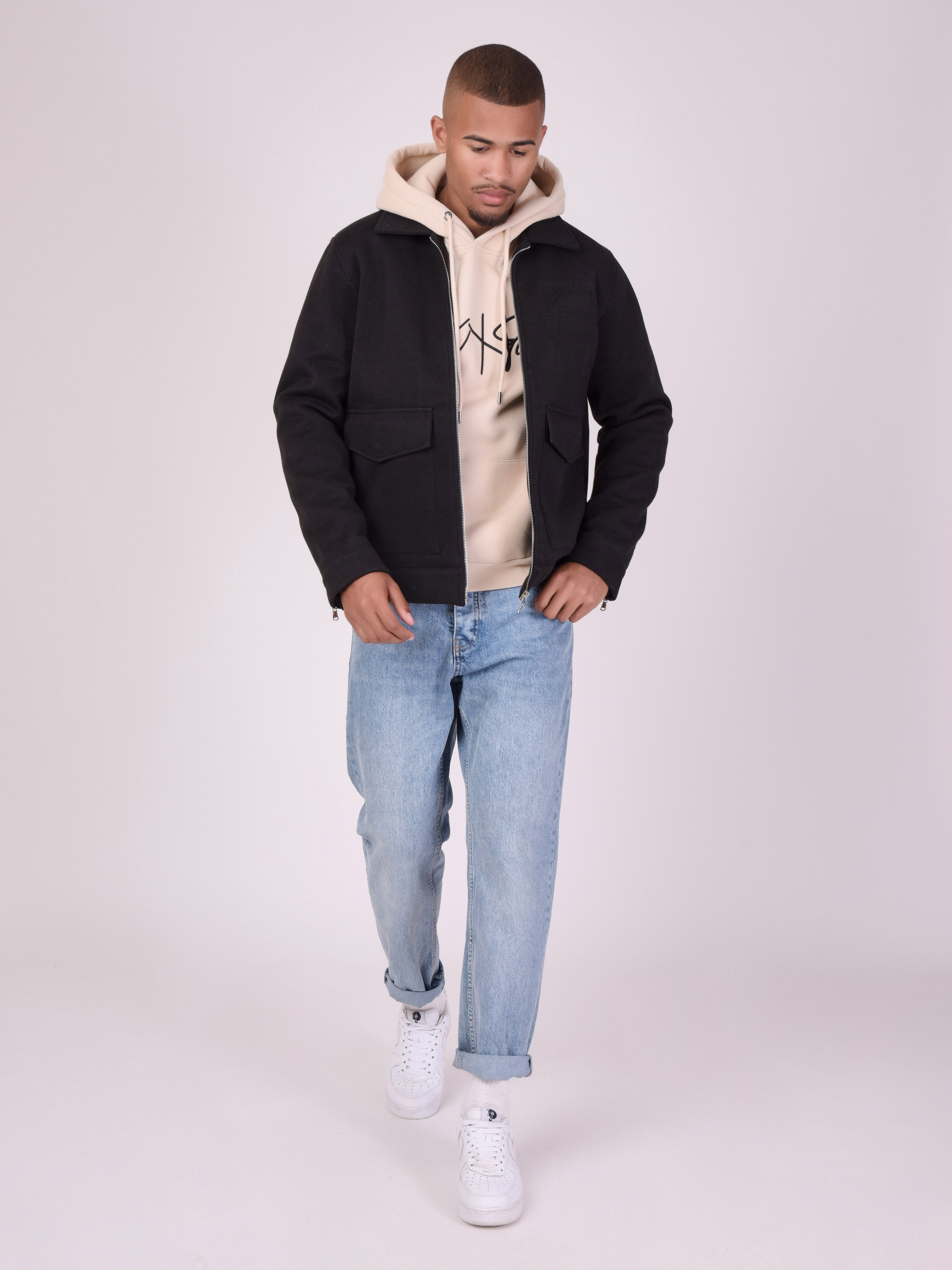 Jas met oversized zakken-2