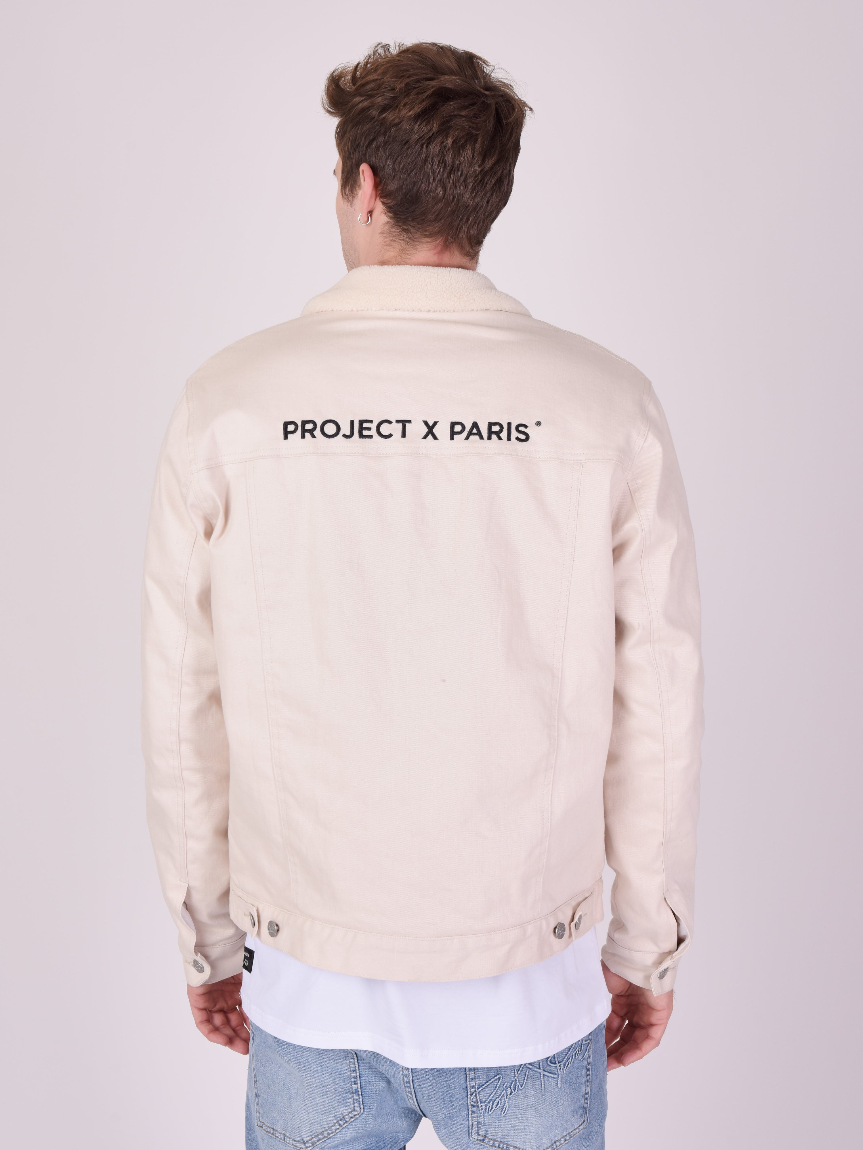 Blouson col et doublure effet laine-4