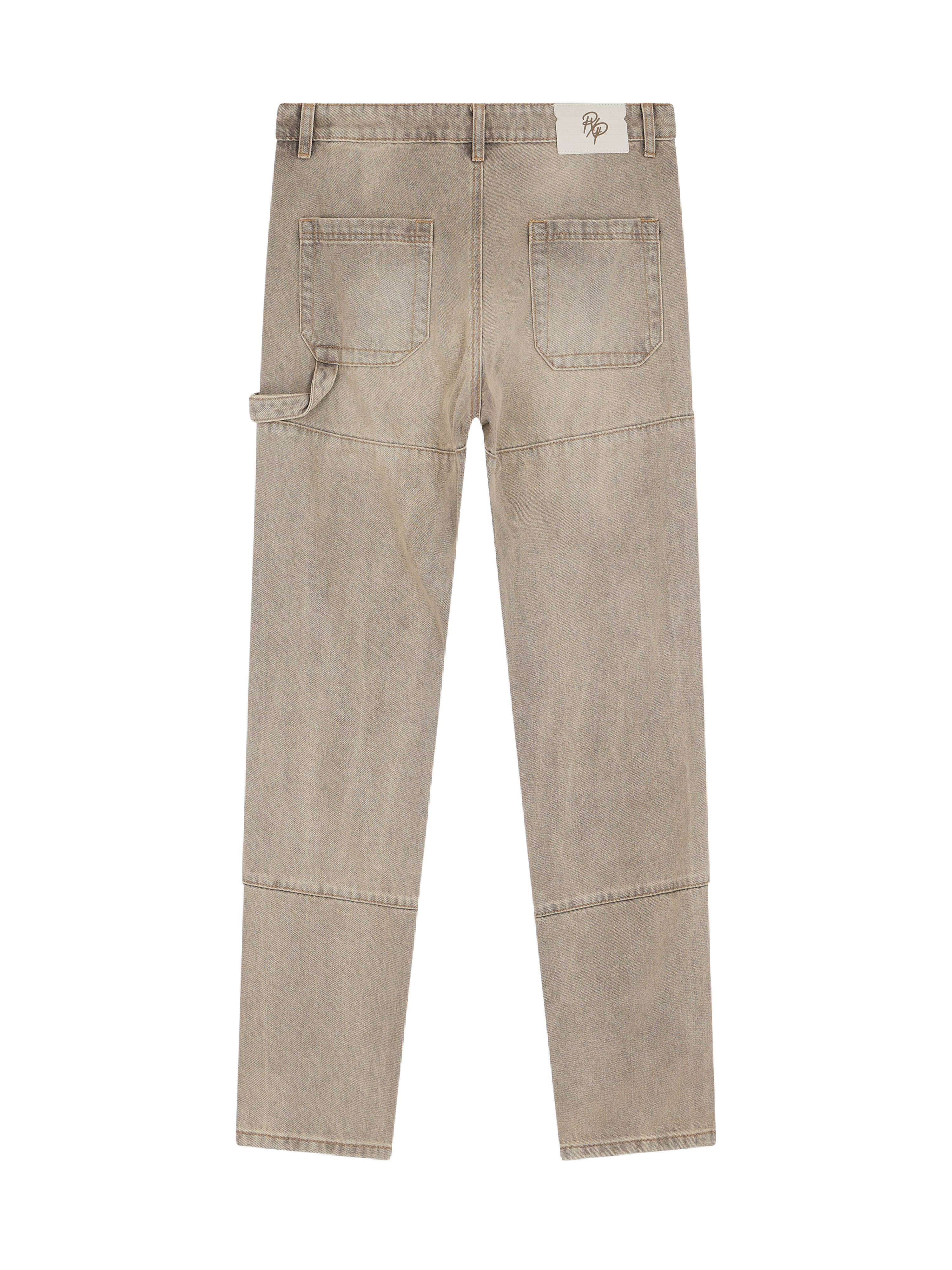 Jeans holgados con detalles de carpintero-7