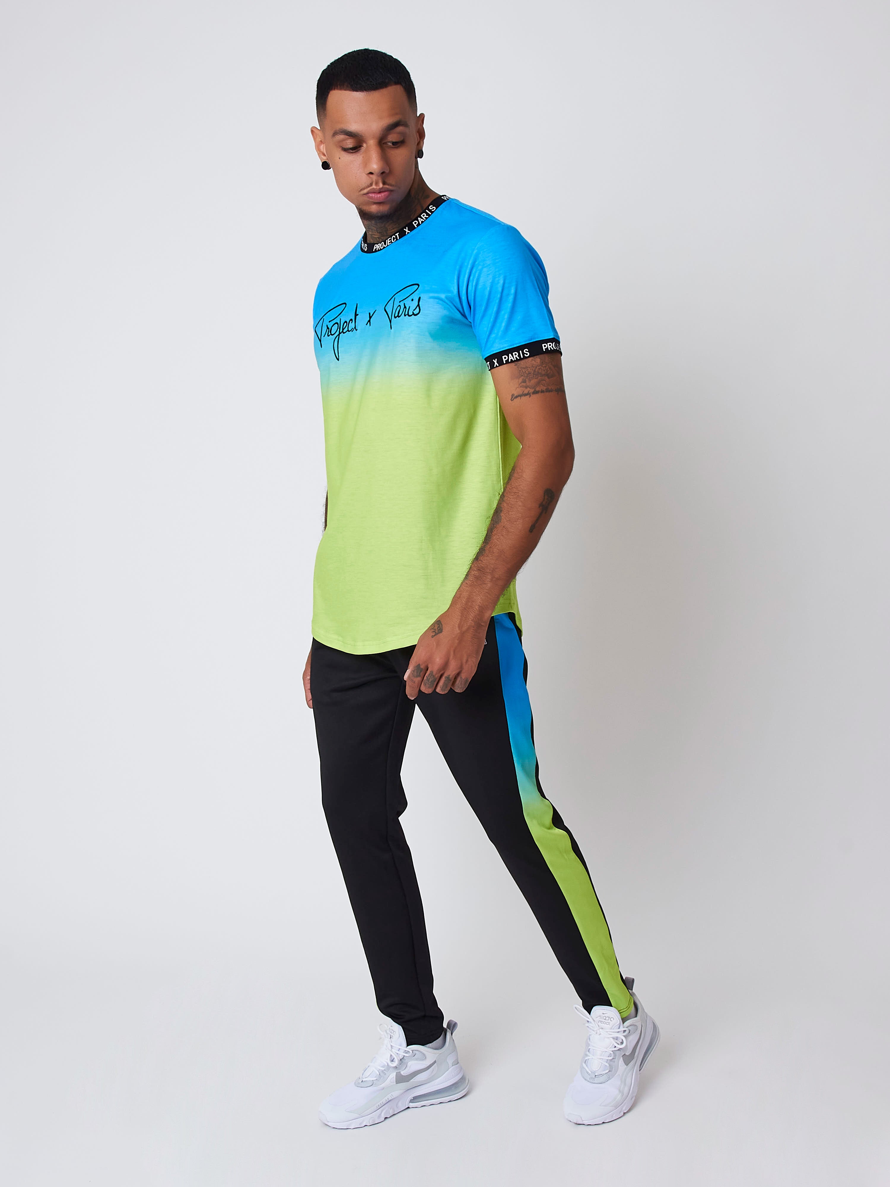Bas de jogging bande imprimé dégradé-2