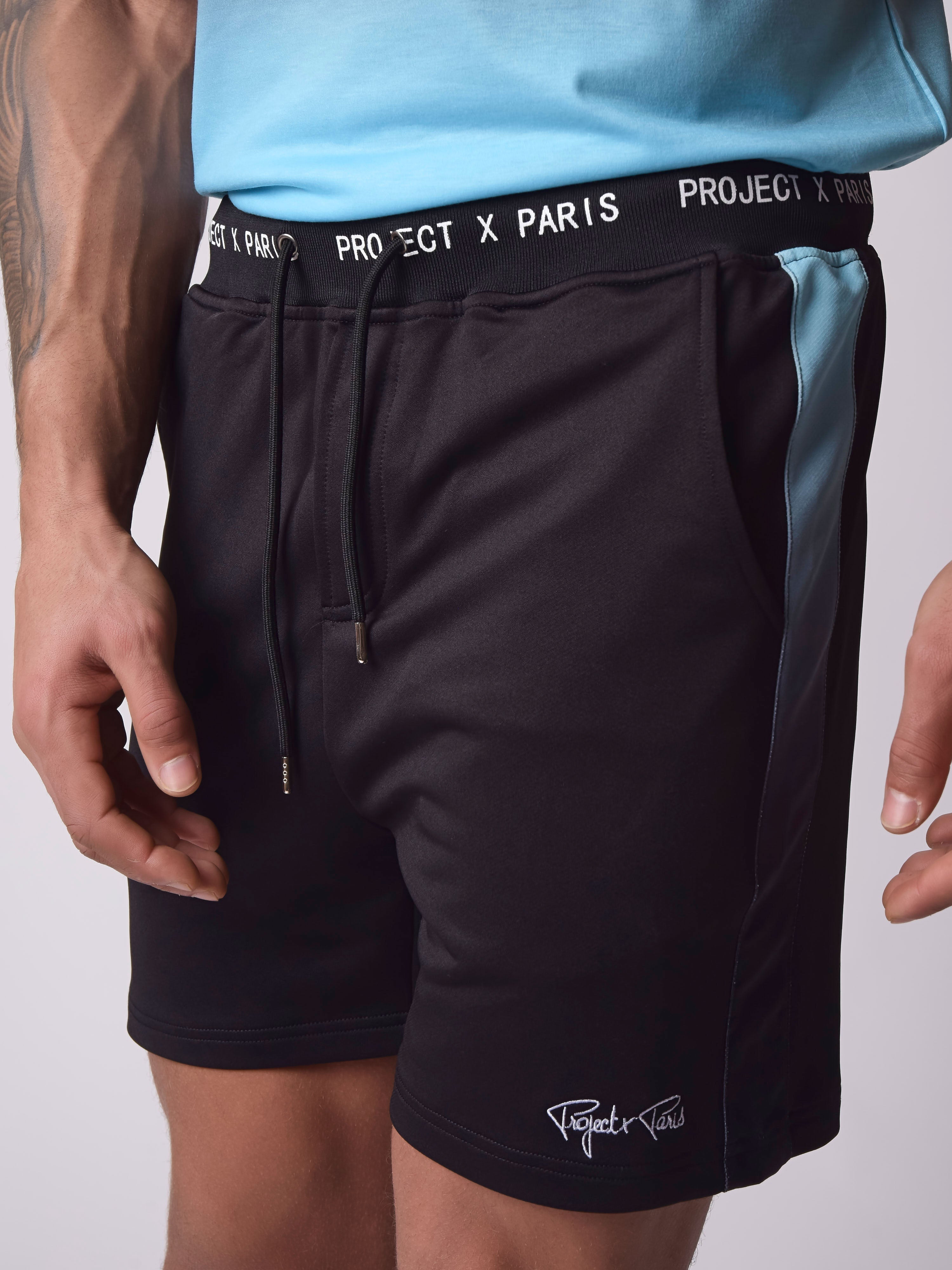 Shorts med gradient trykkstripe-5