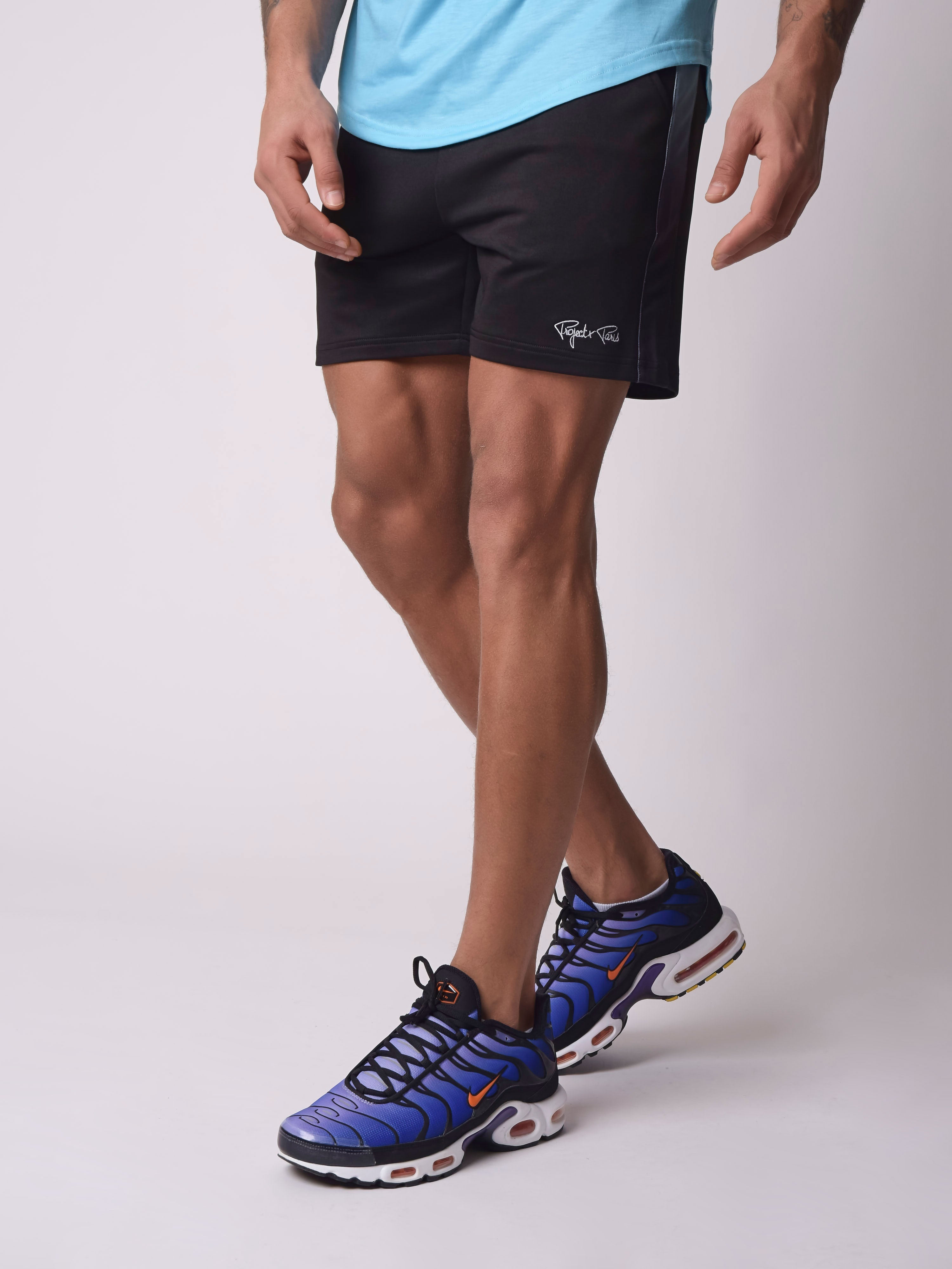 Shorts med gradient trykkstripe-3