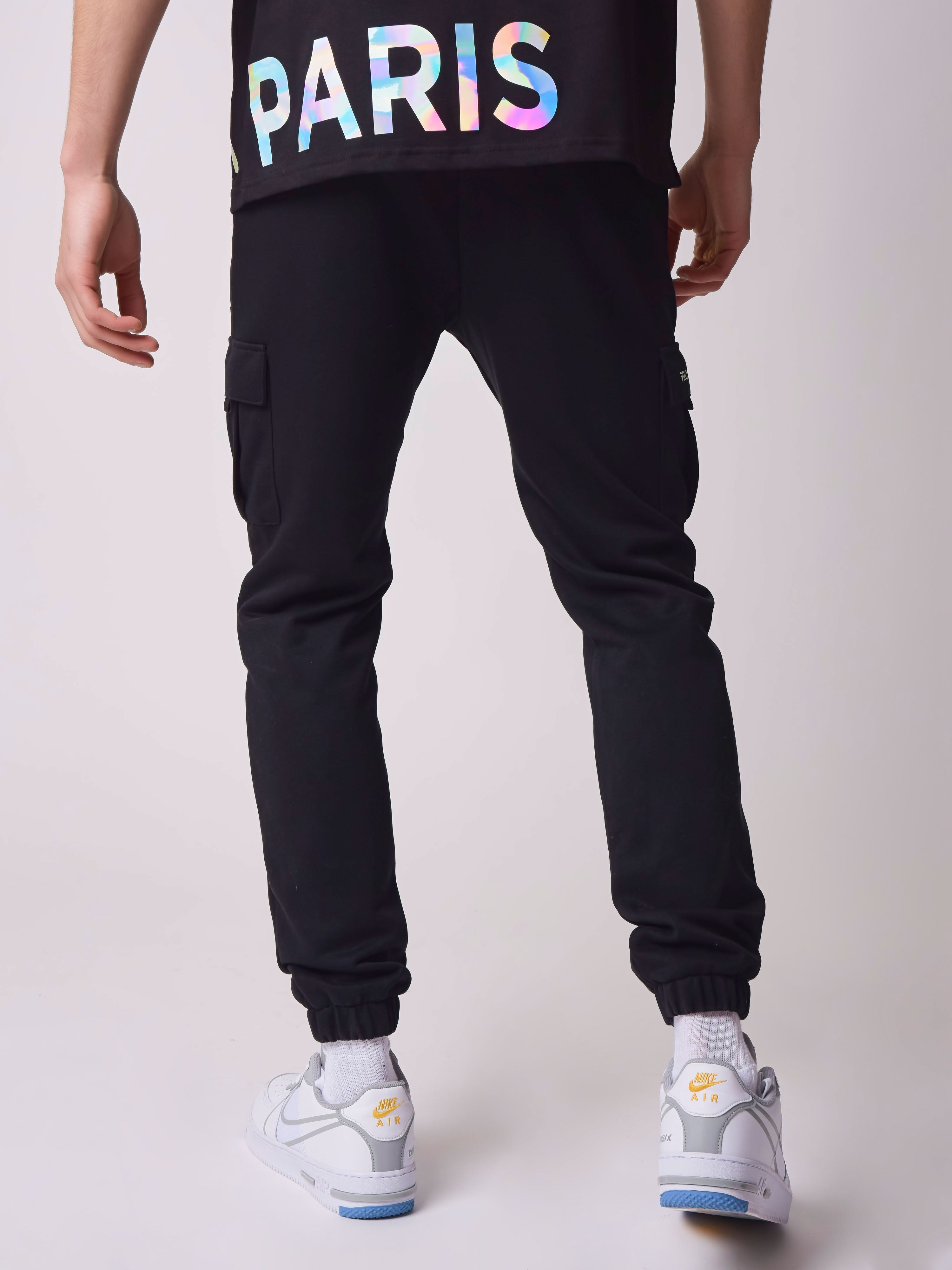 Jogginghose mit irisierendem Schriftzug-4