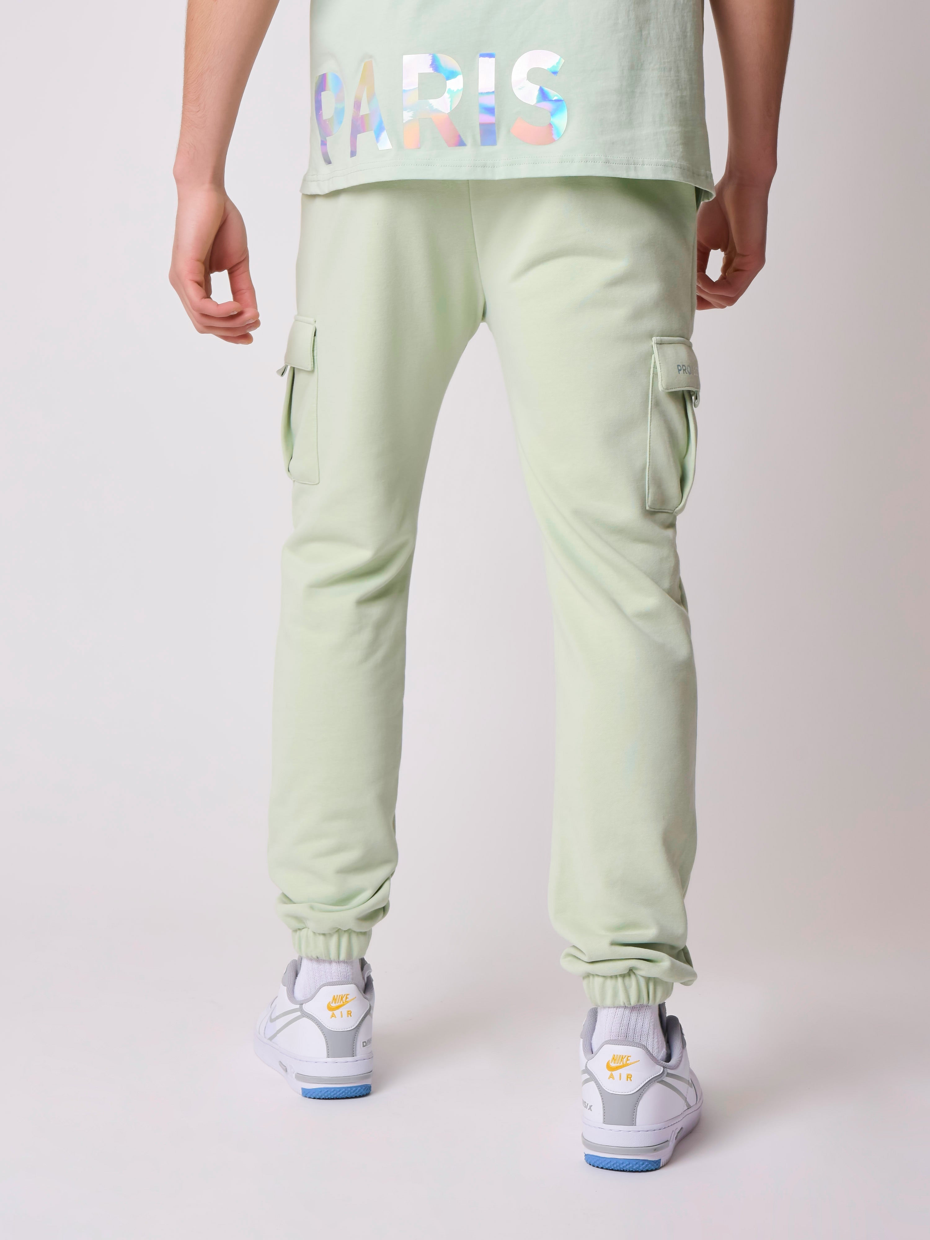 Jogginghose mit irisierendem Schriftzug-4