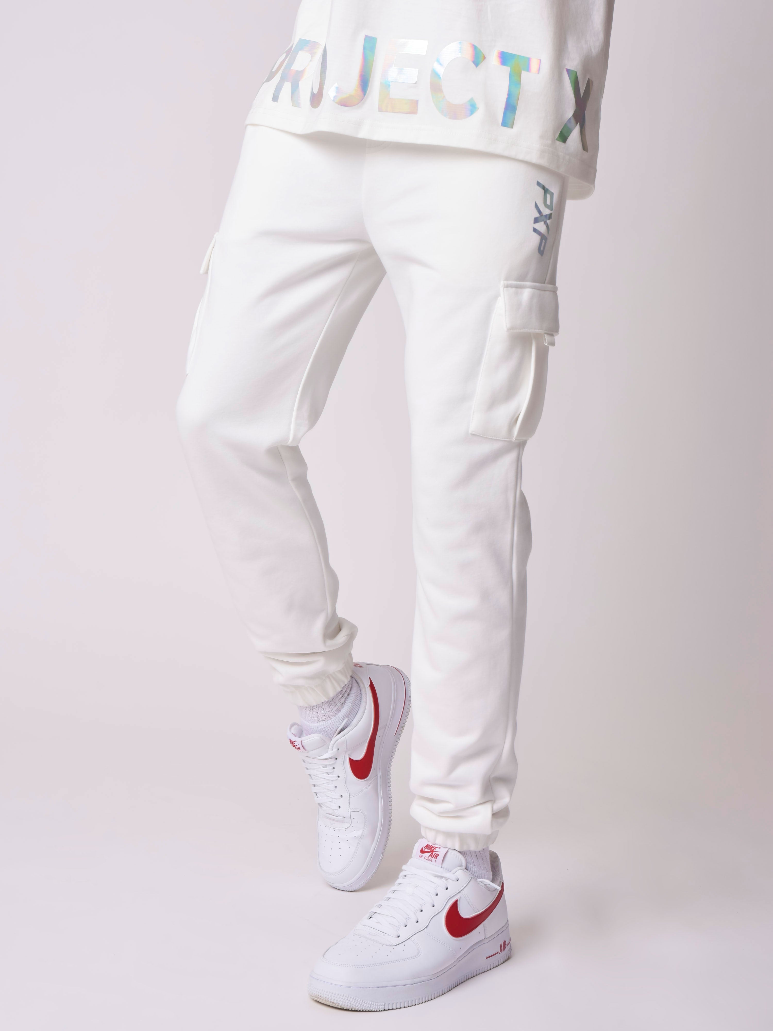 Jogginghose mit irisierendem Schriftzug-3