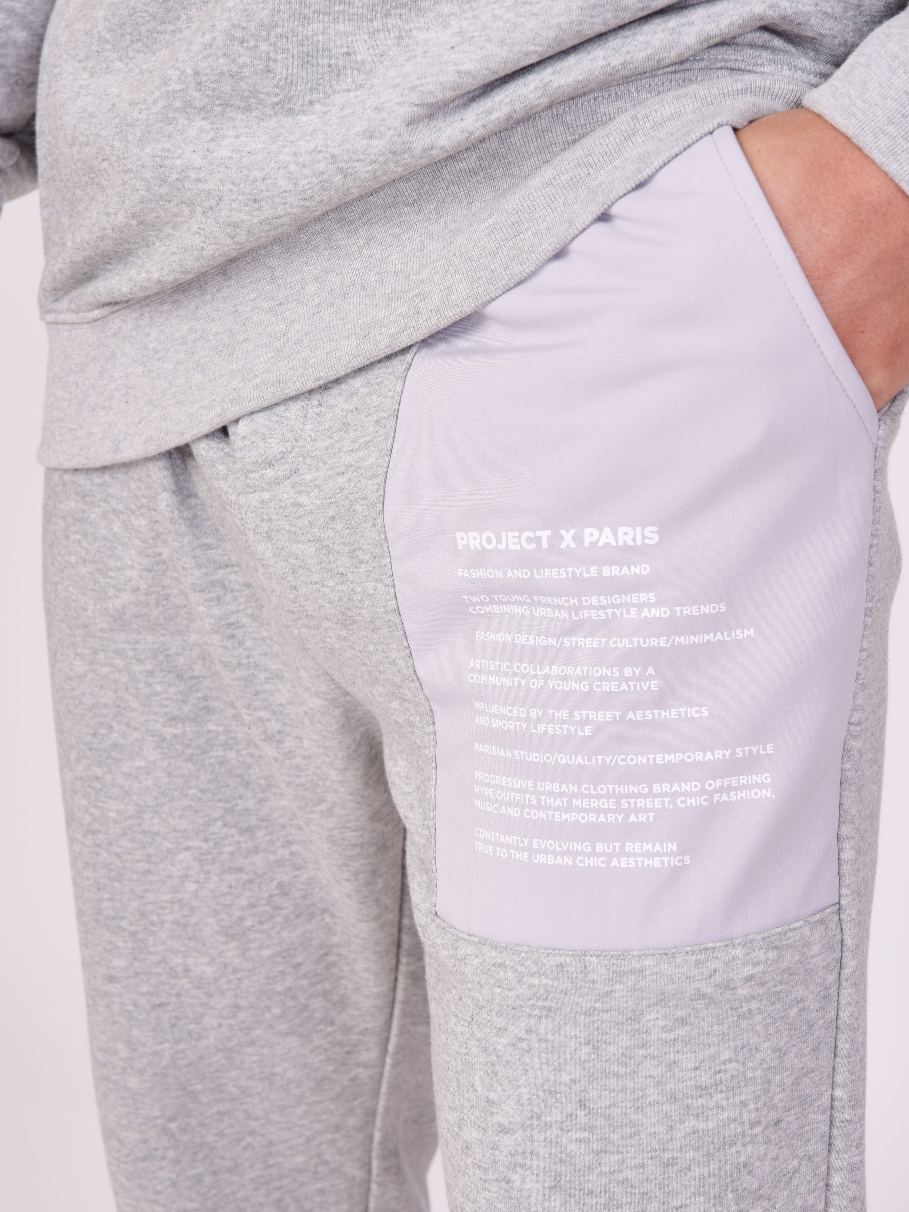 Jogging bottoms with text panel-5