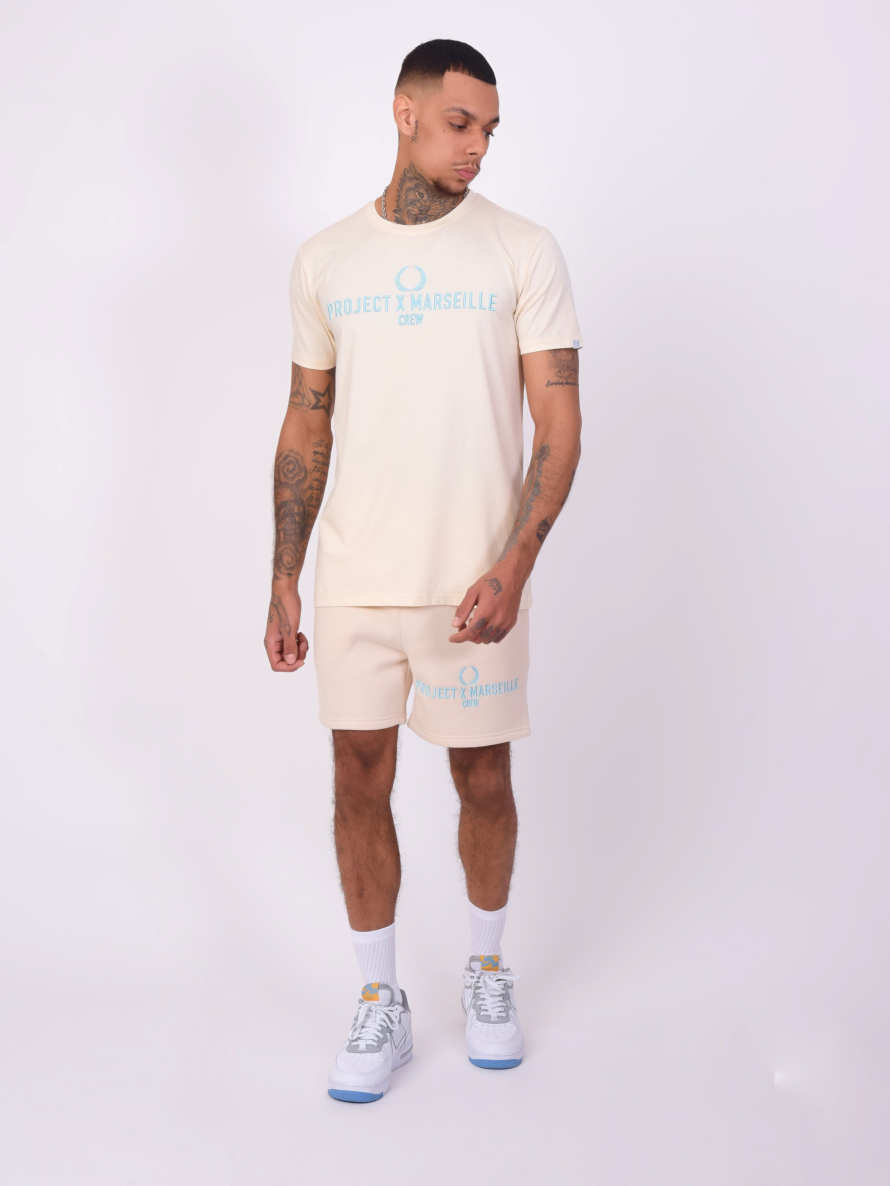Shorts mit Project X Marseille Crew Logo-2