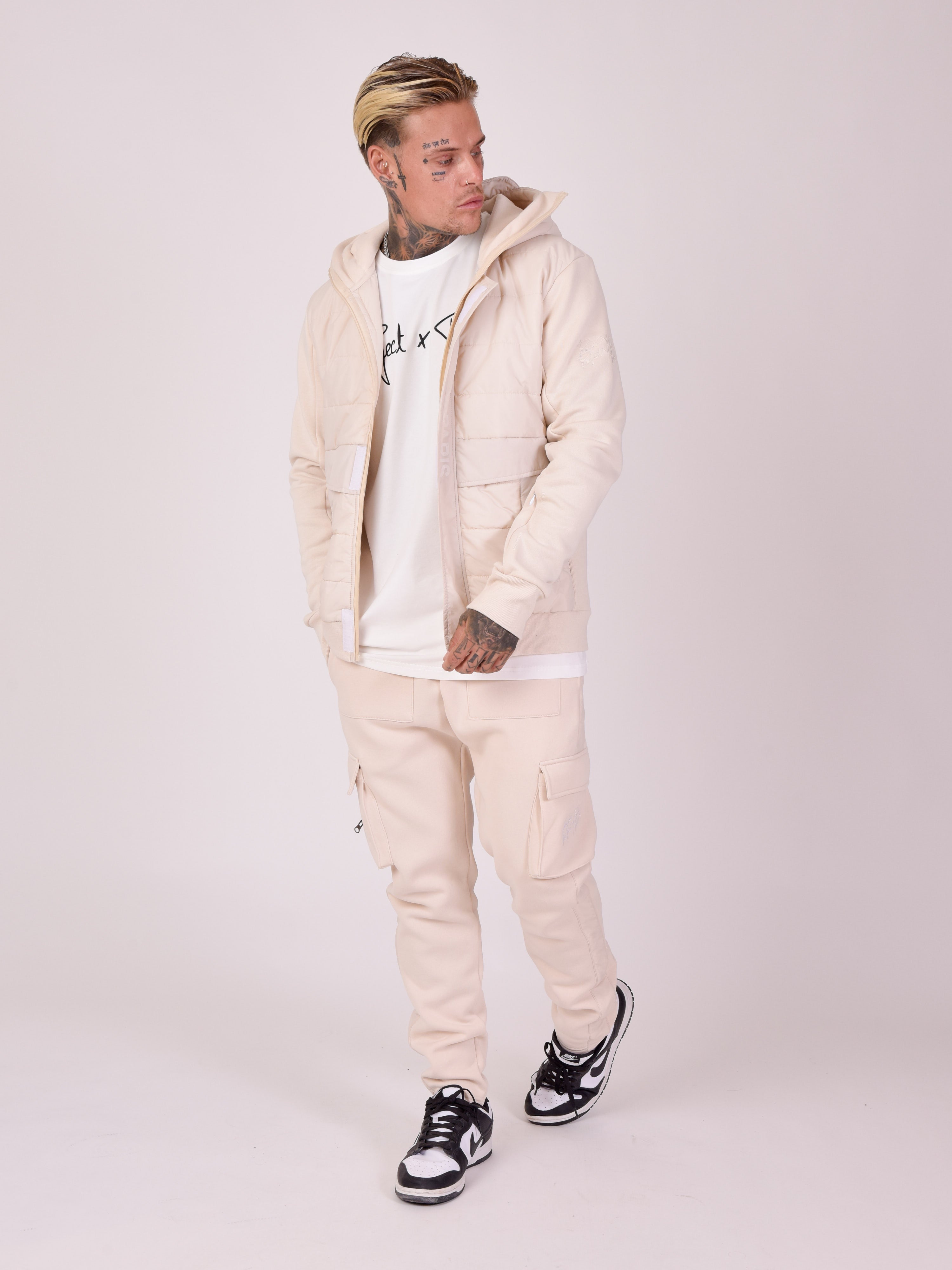 Loose fleece cargo pants-2