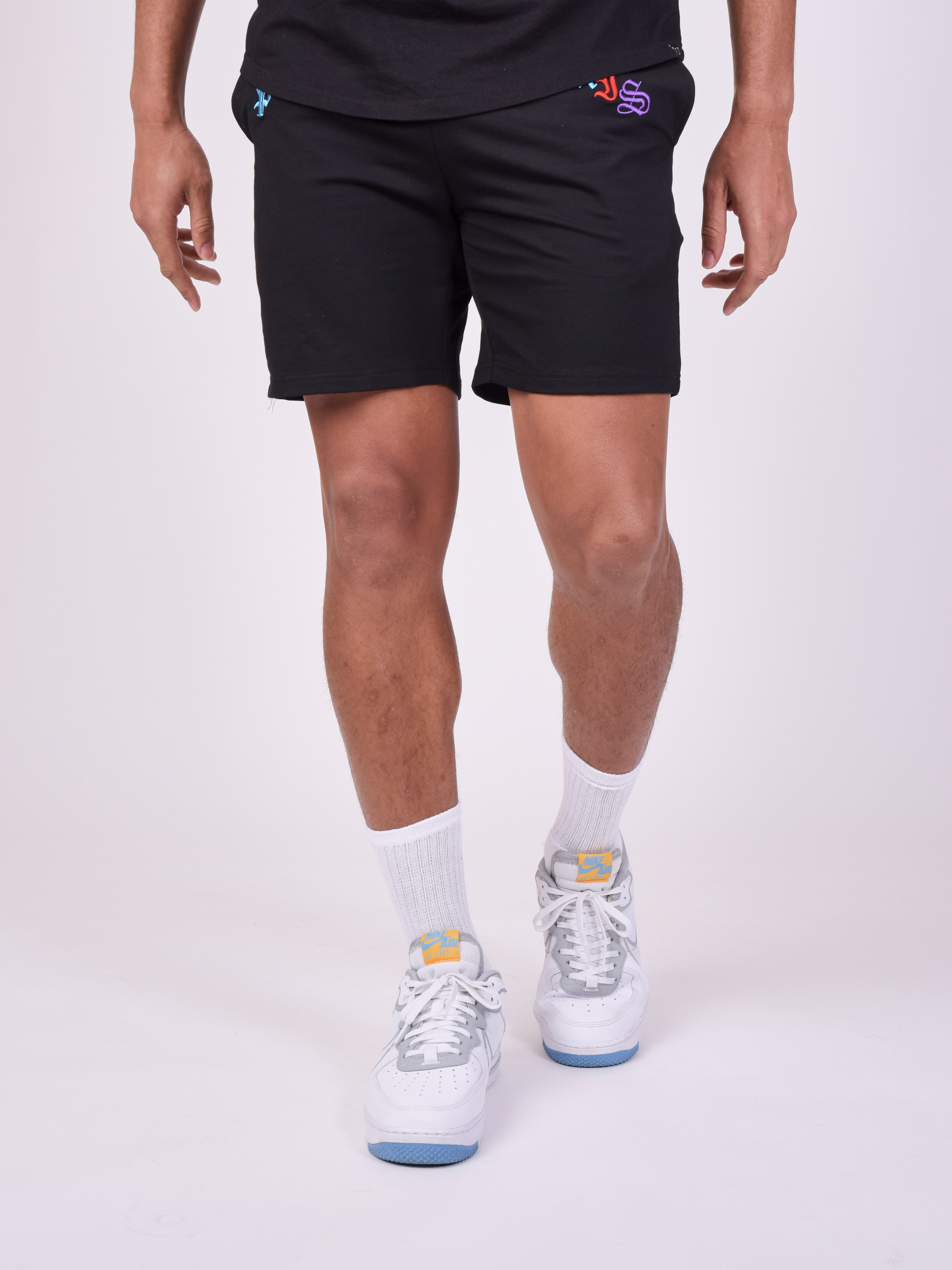 Kleurrijke gothic stijl short-1