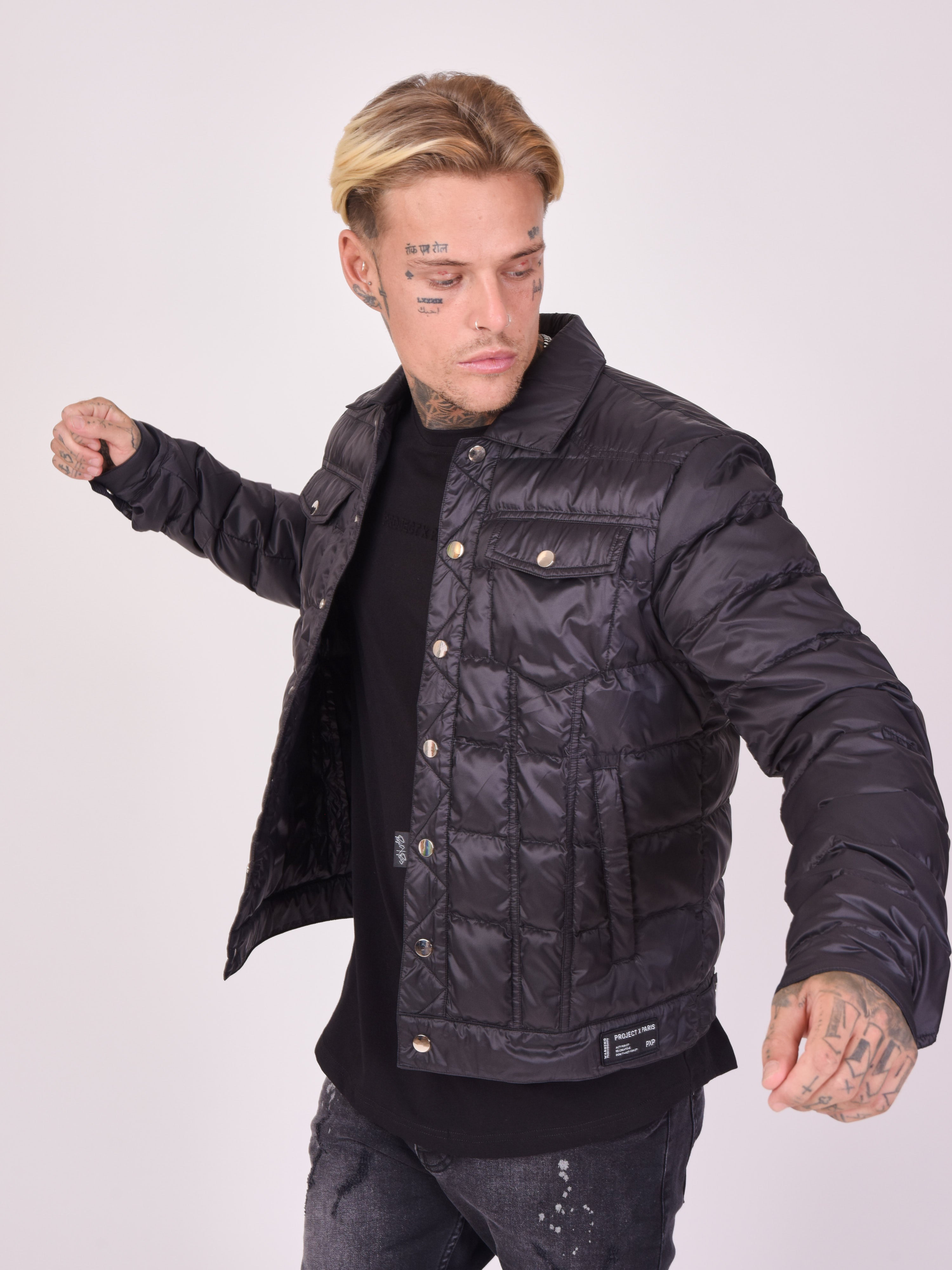 Quiltet bikerjakke-1