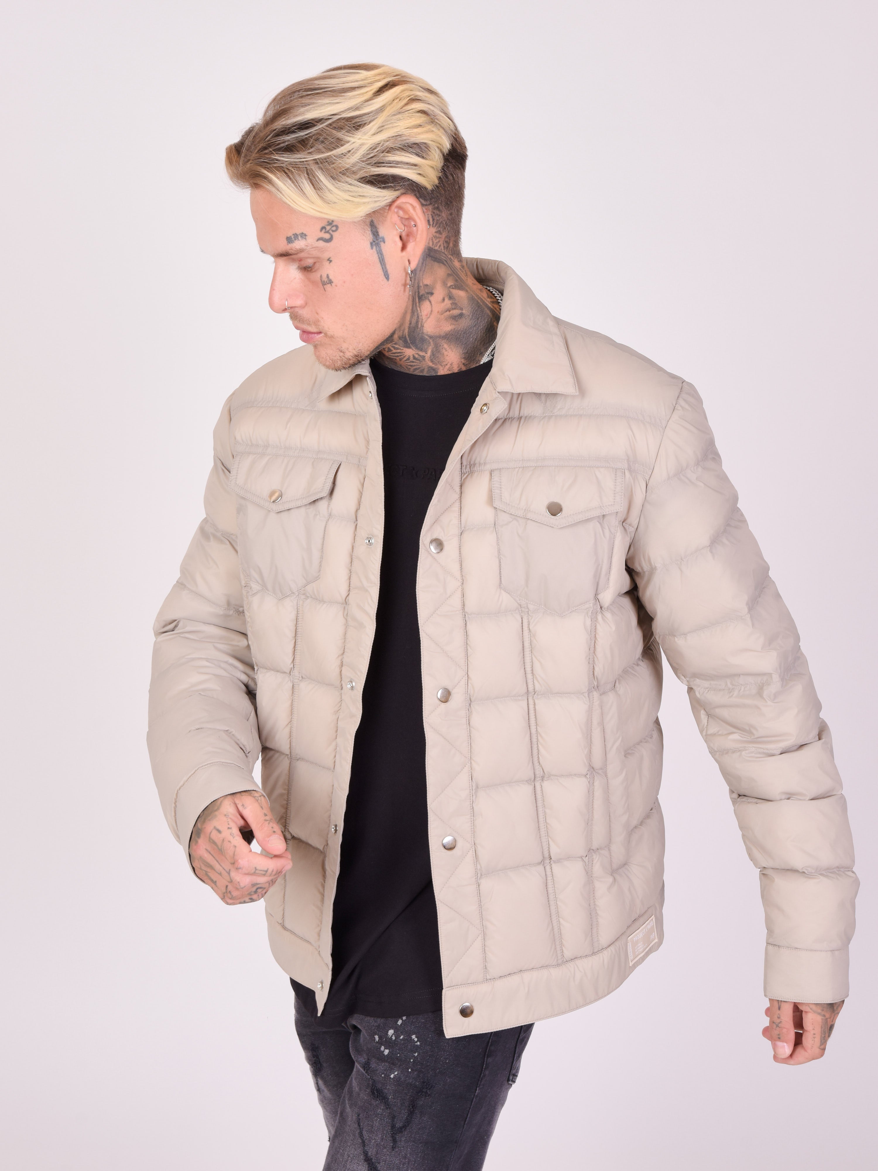 Blouson style biker matelassé-4