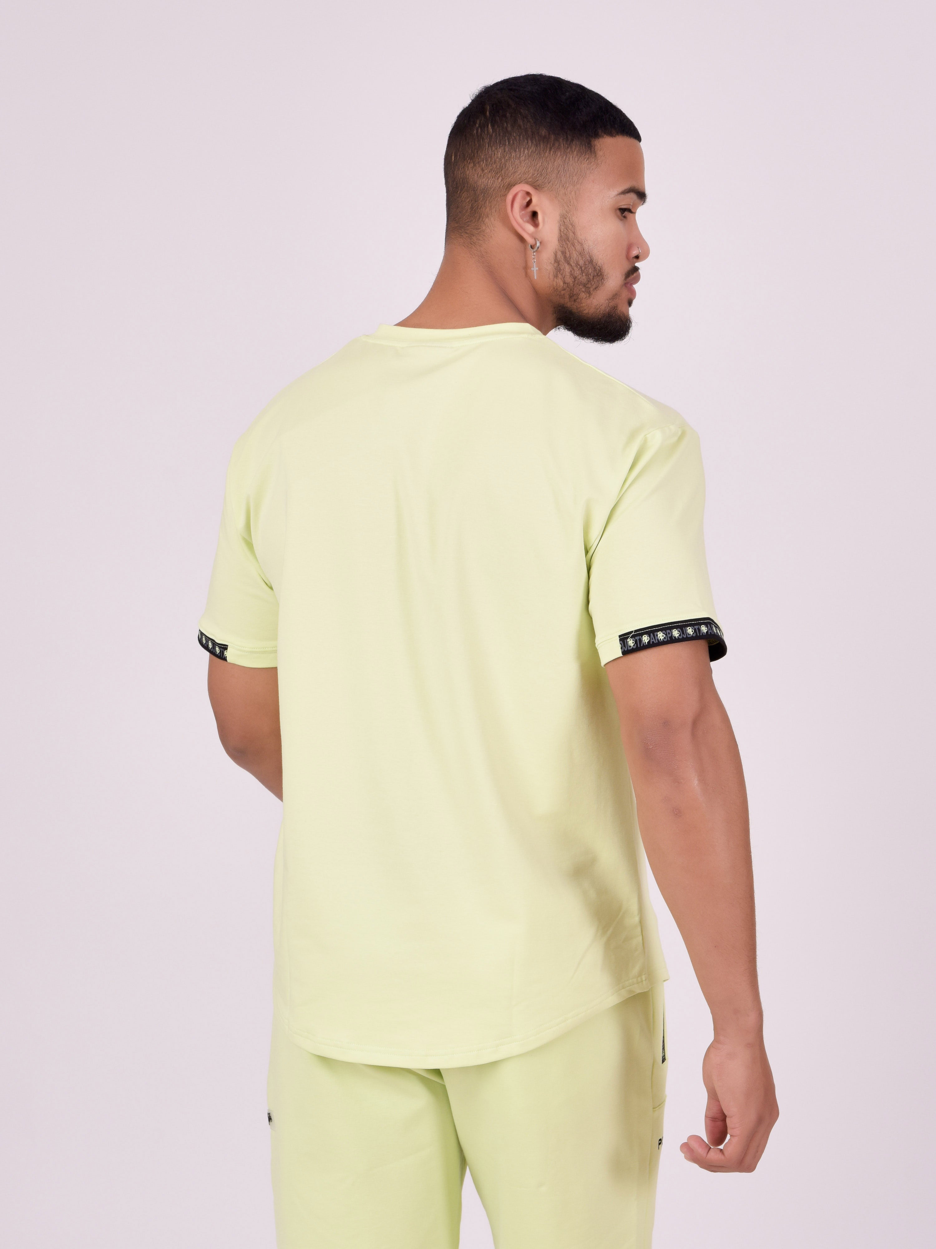 Tricou simplu cu bandă logo-5