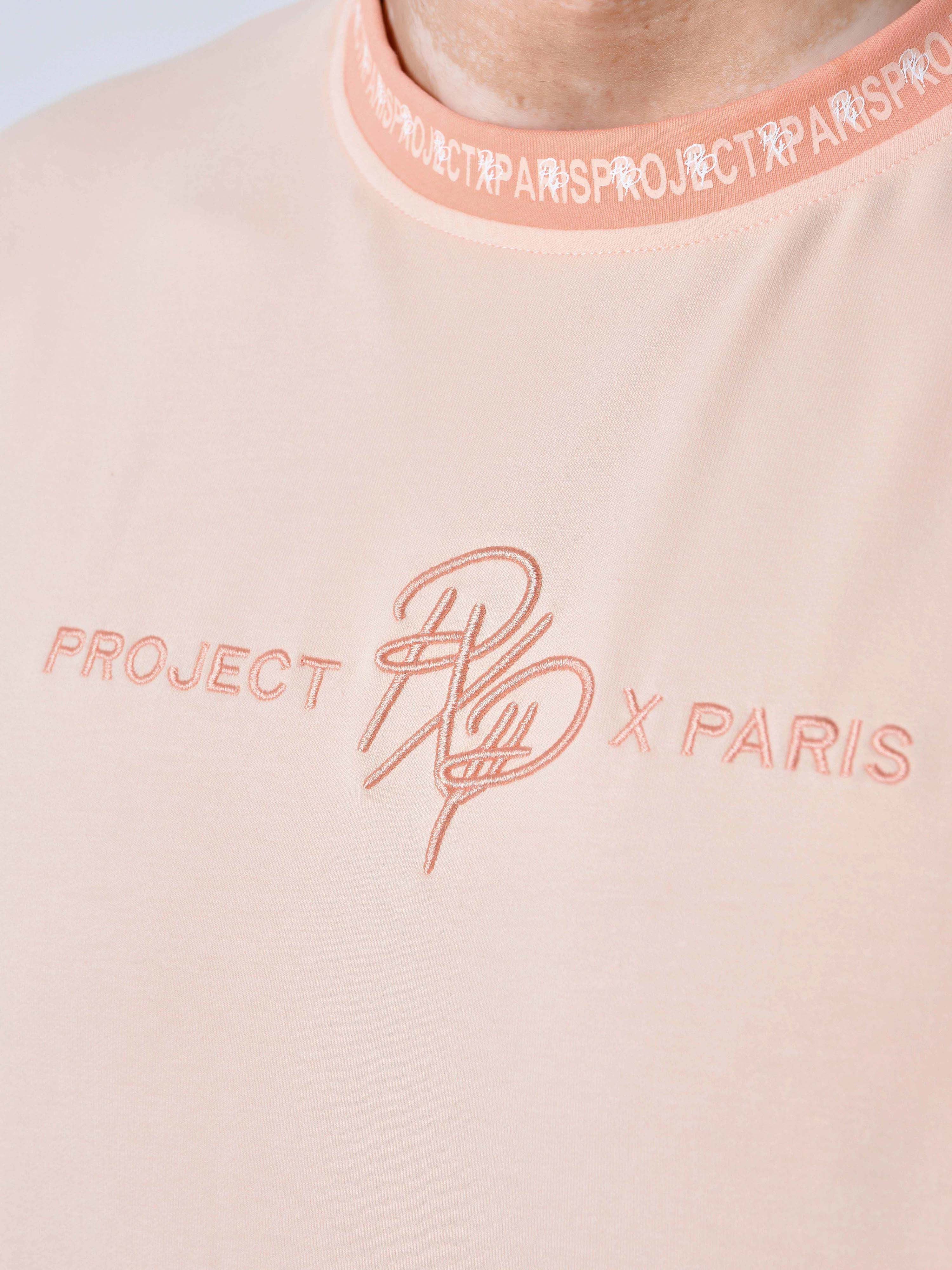 Camiseta lisa con banda logo-6
