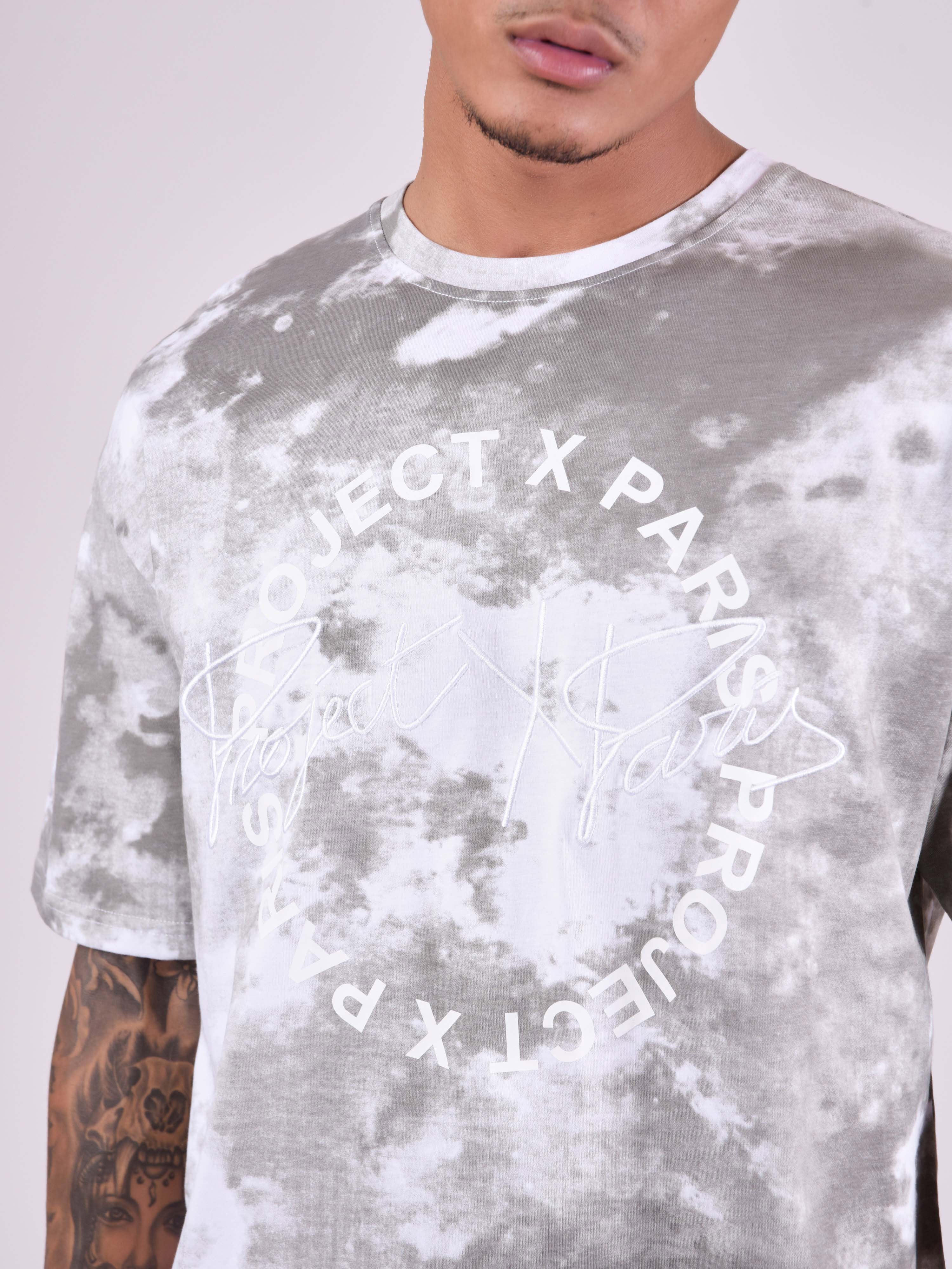 Oversize T-Shirt im Tie-and-Dye-Stil-2