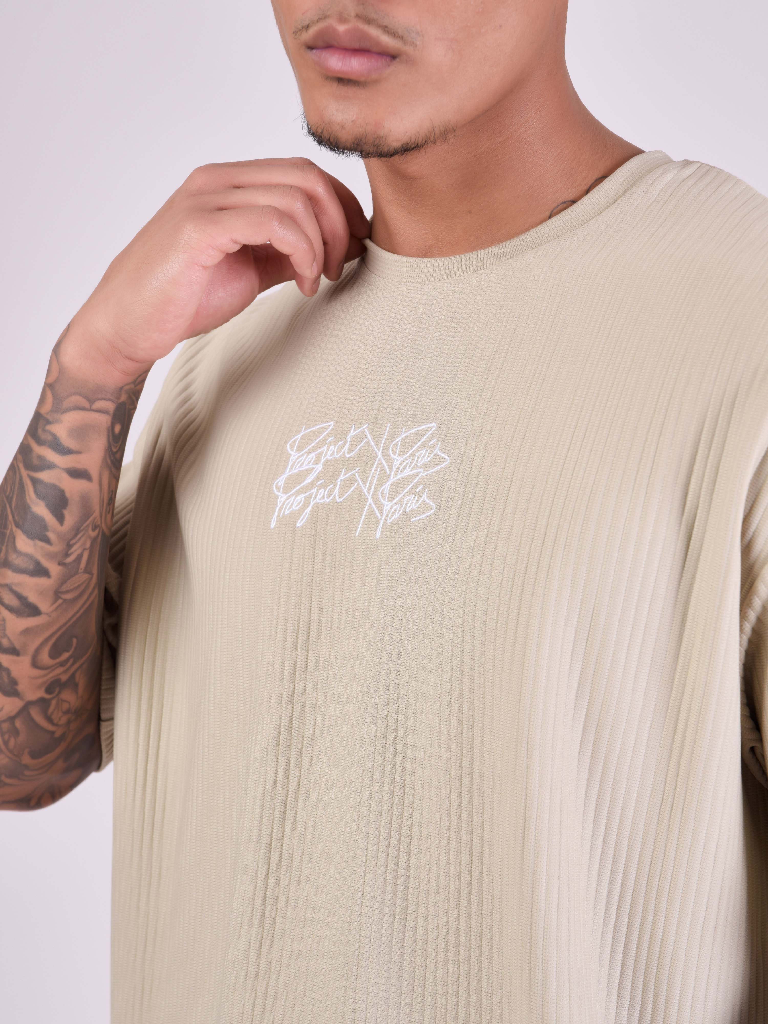 Oversized T-shirt in textured fabric-6