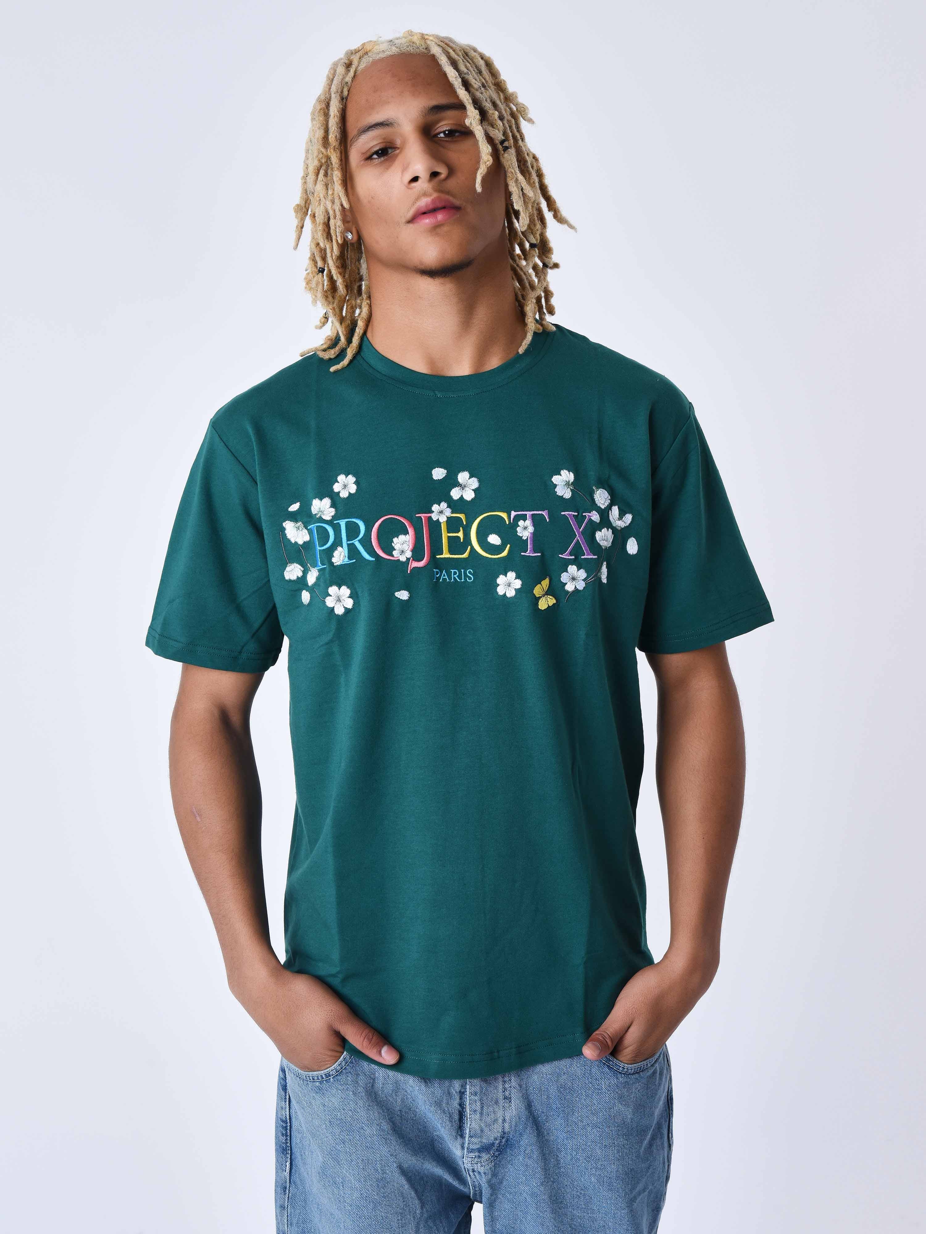 Embroidered Floral T-shirt-2