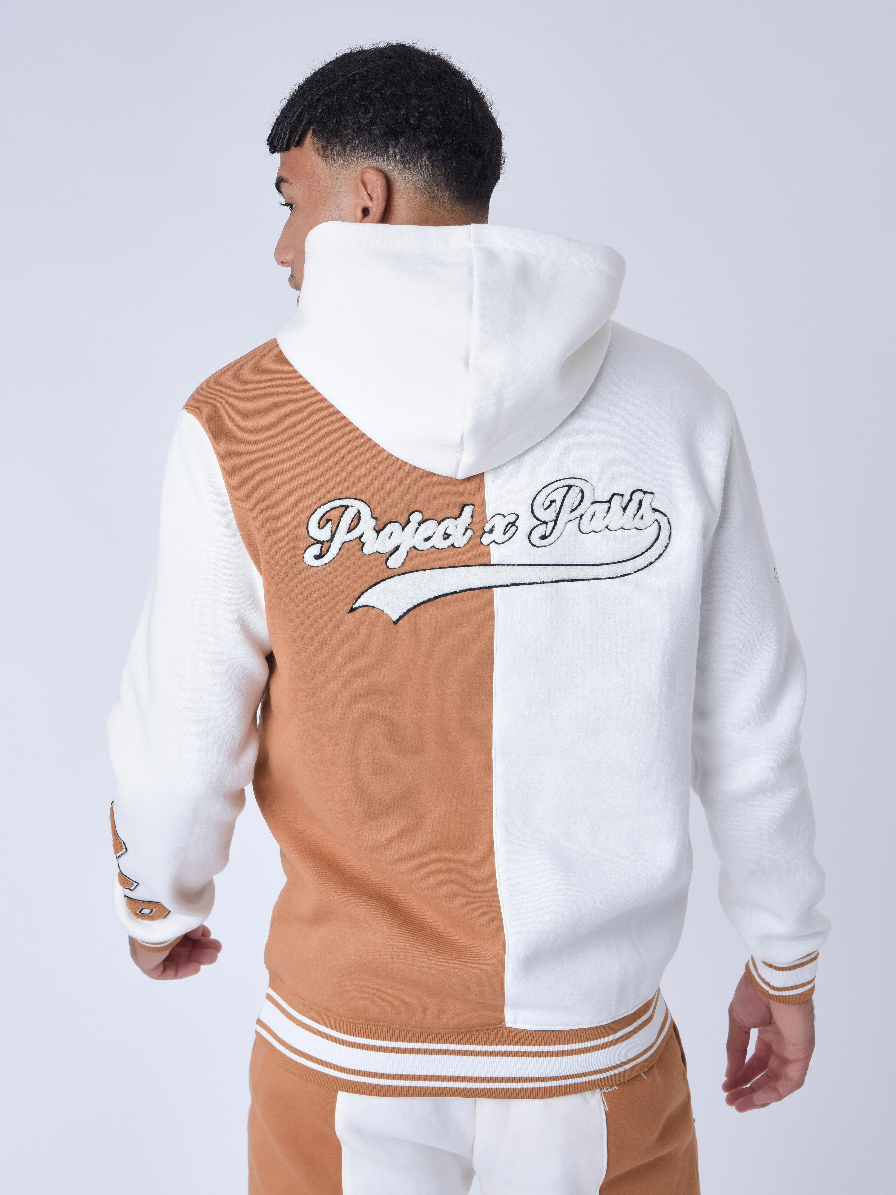 Sudadera con capucha estilo universitario con logo-5