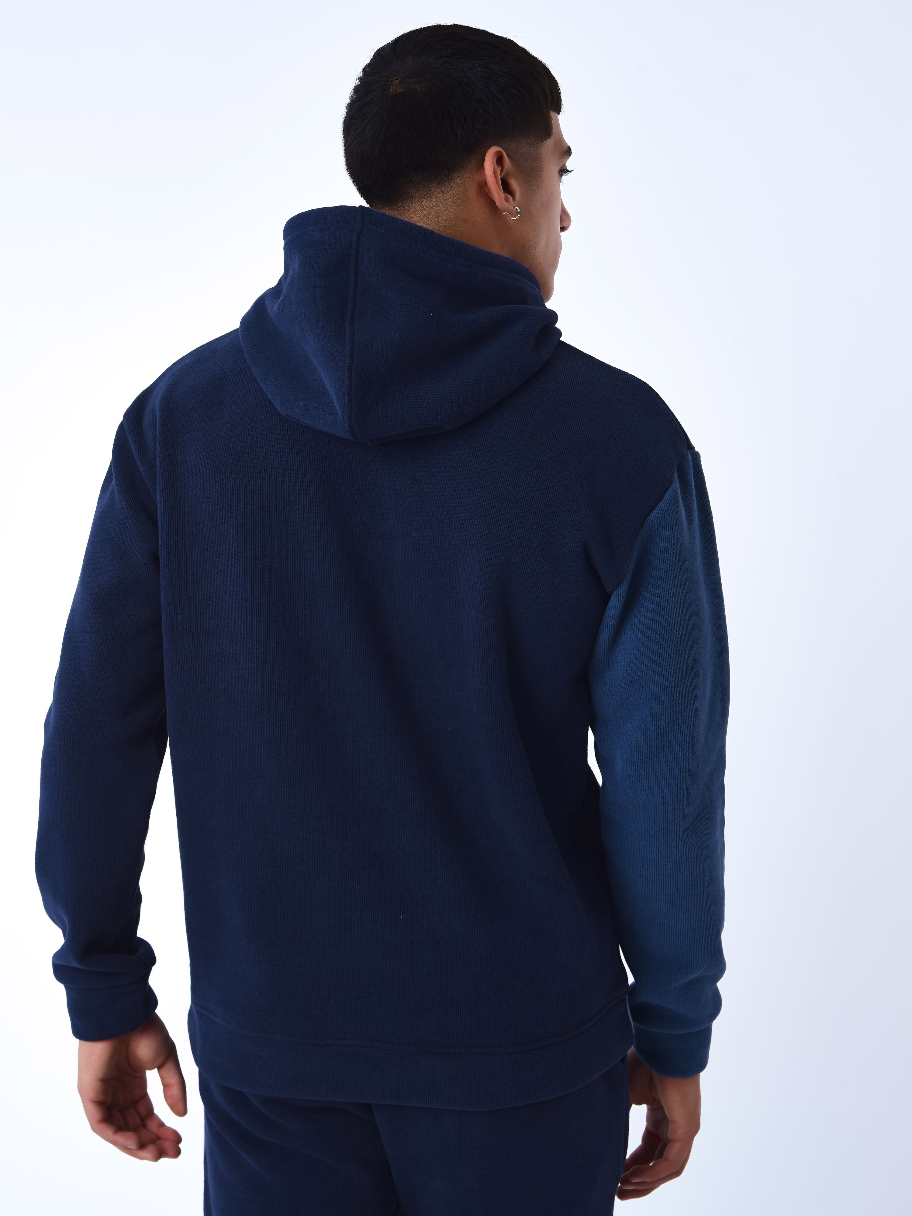 Tricolor Knit Hoodie-6