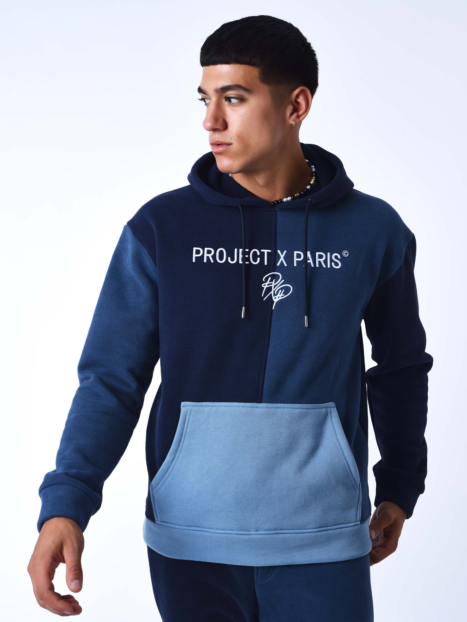 Sweat à Capuche Homme Firetrap, Bleu Marine, Coton, Taille XL – Confortable Et Décontracté