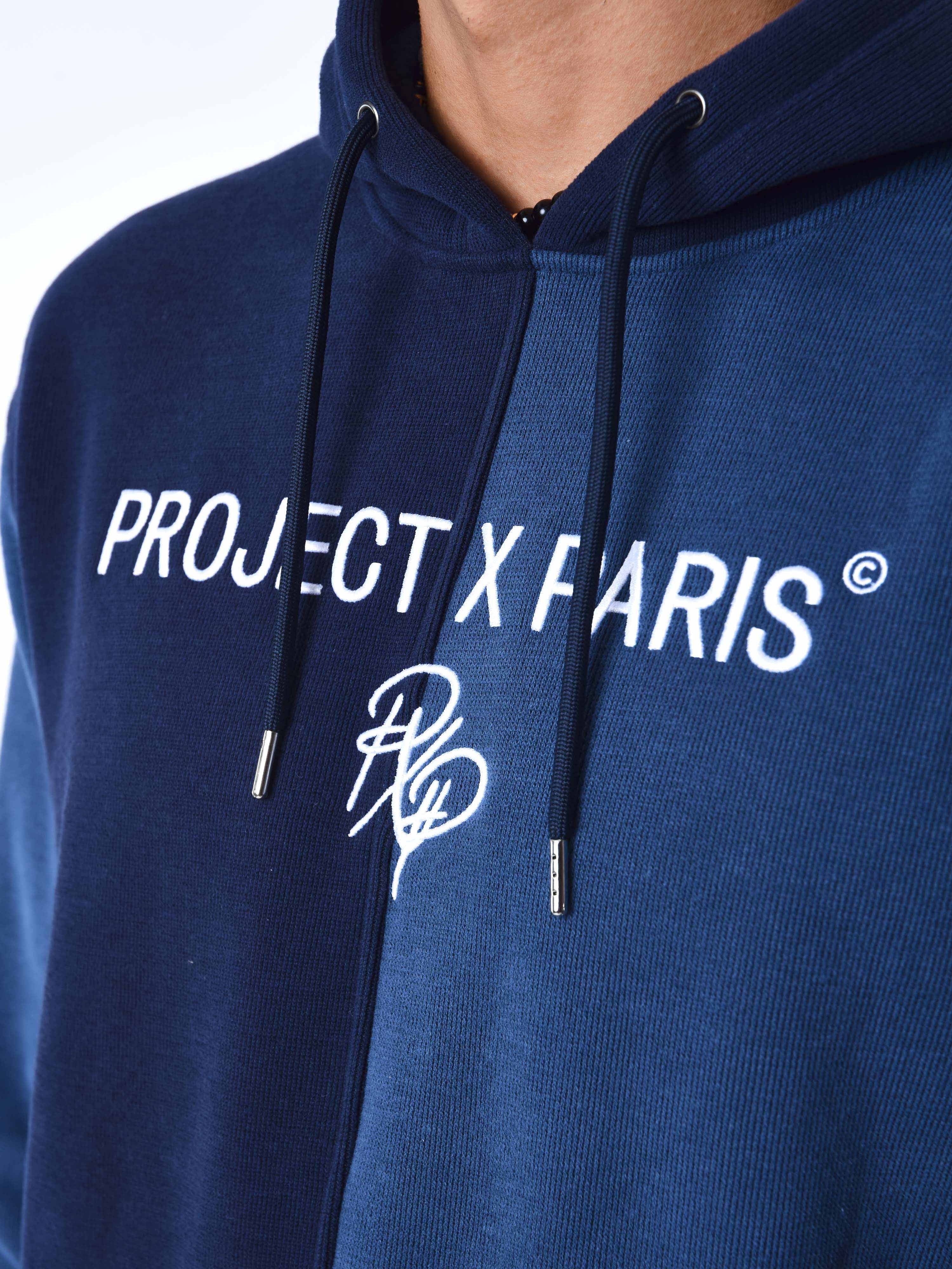 Tricolor Knit Hoodie-5