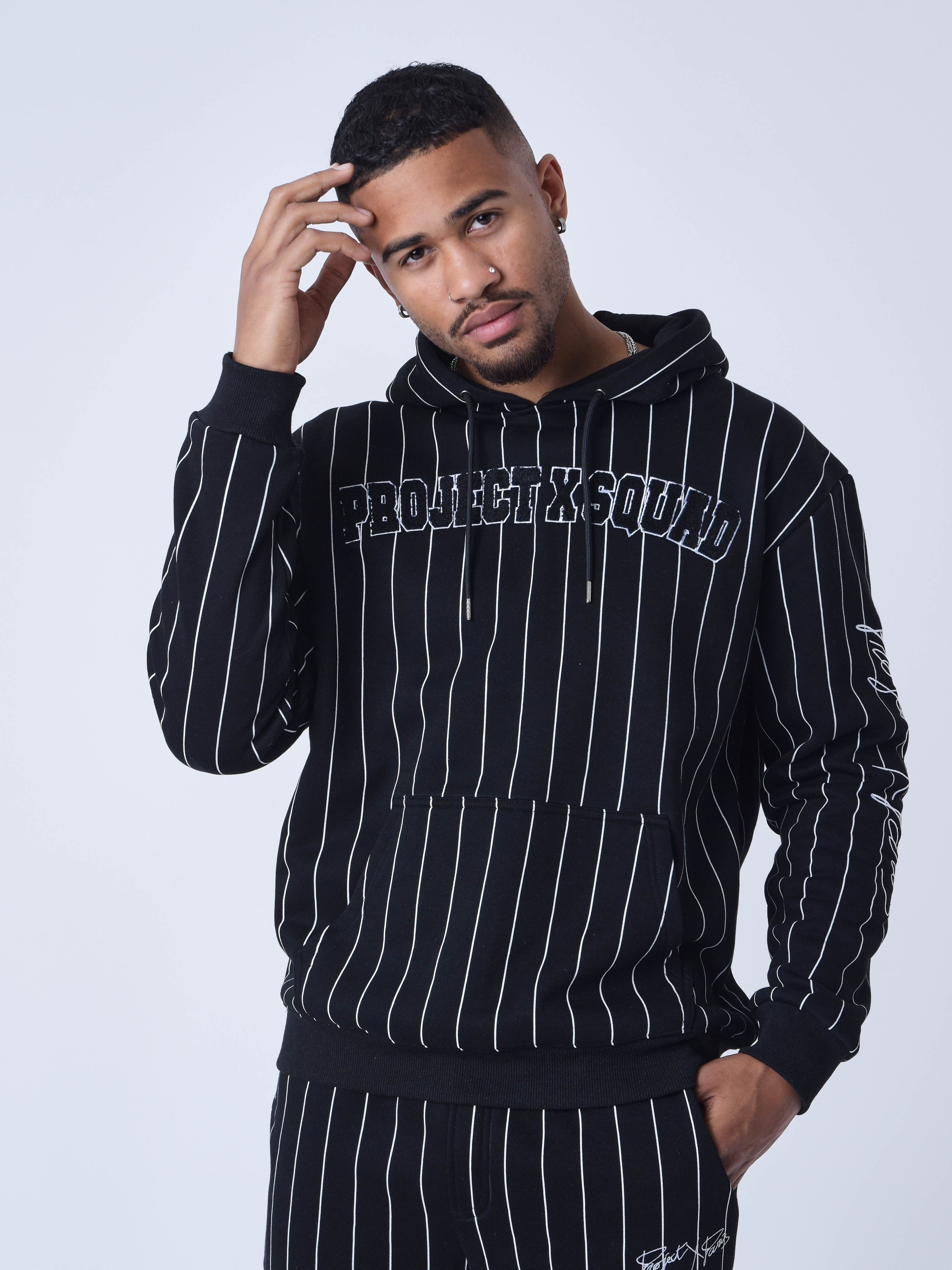 Baseball style hoodie with logo-1